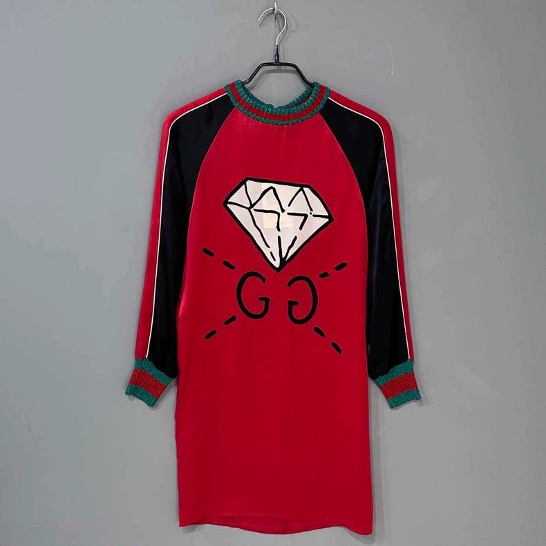 Gucci Gucci Classic logo red and green striped dress 2506-Nextarr Size XS / US 0-2 / IT 36-38 - 1 Thumbnail