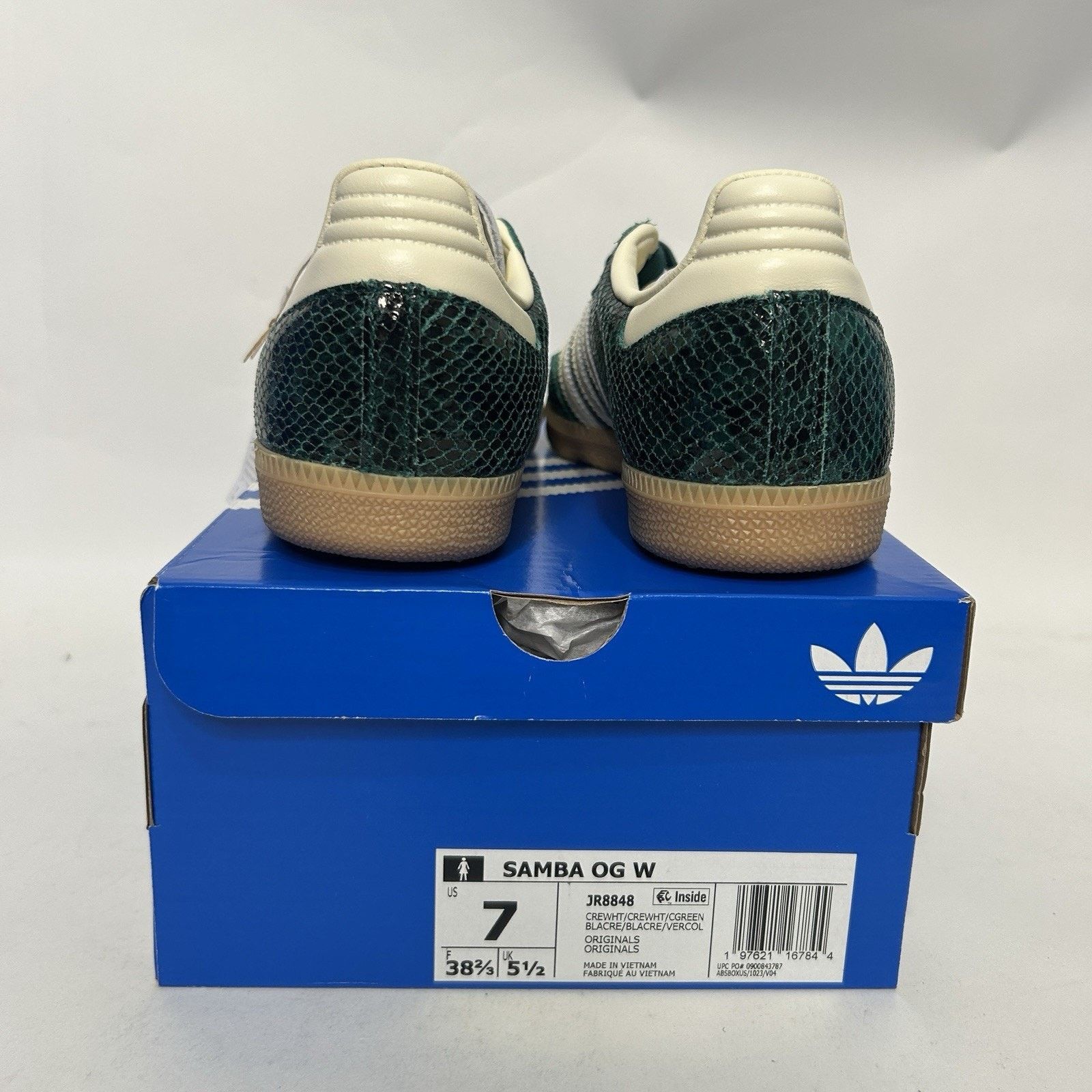 Adidas adidas Samba OG Snakeskin Pack - “Collegiate Green” JR8848 Size US 7 / IT 37 - 4 Thumbnail