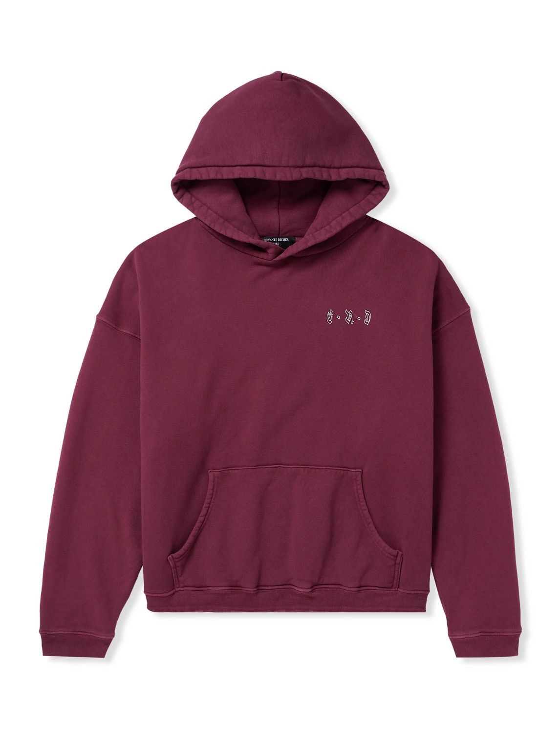 Enfants Riches Deprimes Enfants Riches Déprimés ERD Logo-Print CottonJersey Hoodie Size US XXL / EU 58 / 5 - 1 Thumbnail