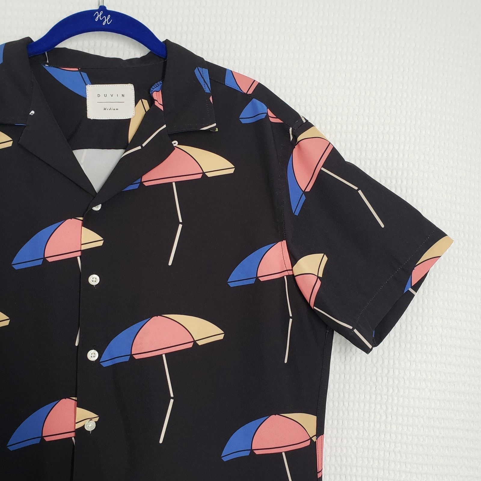 Other Duvin Button Up Shirt Mens Medium Black Beach Short Sleeve Size US M / EU 48-50 / 2 - 15 Thumbnail