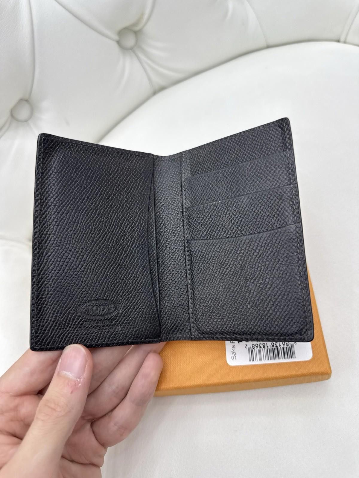 Tod's Tod's Men’s Genuine Black Leather Wallet Men’s Pre Owned Size ONE SIZE - 4 Thumbnail