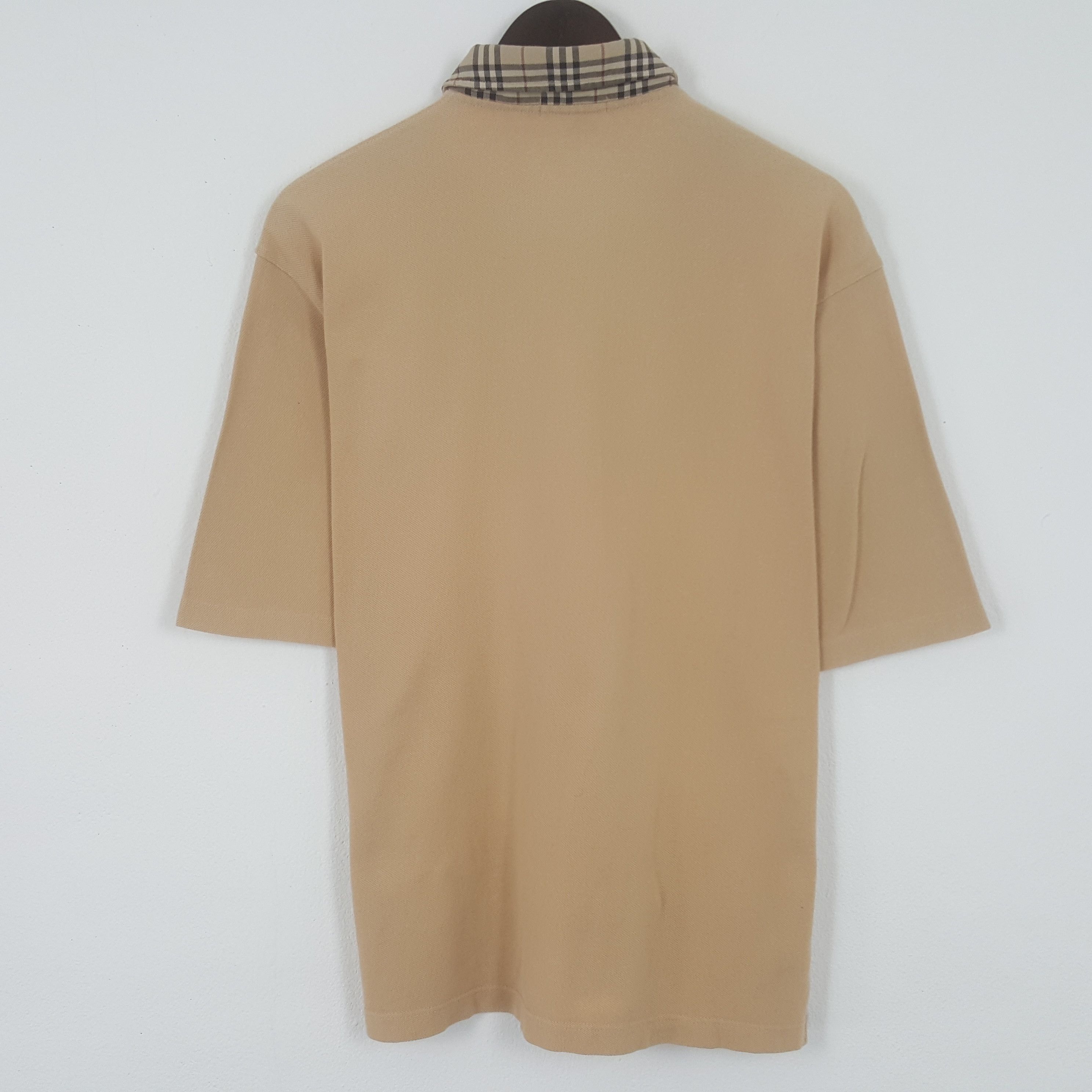 Burberry × Vintage Vintage Burberry London Nova Check Collar Polos Shirt Size US L / EU 52-54 / 3 - 3 Thumbnail