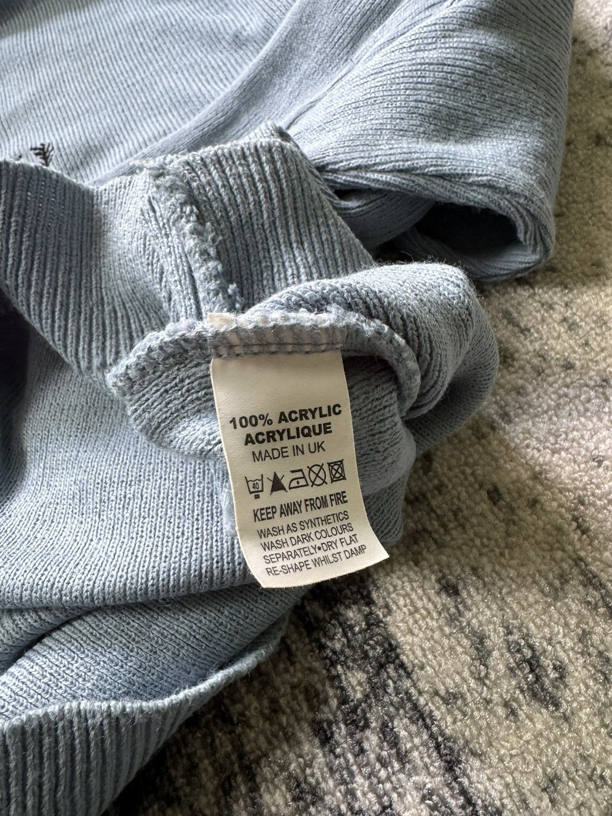 Fred Perry × Vintage Vintage Fred Perry Sweater Acrylic BOOTLEG Y2K STYLE 90s Size US XXL / EU 58 / 5 - 5 Thumbnail