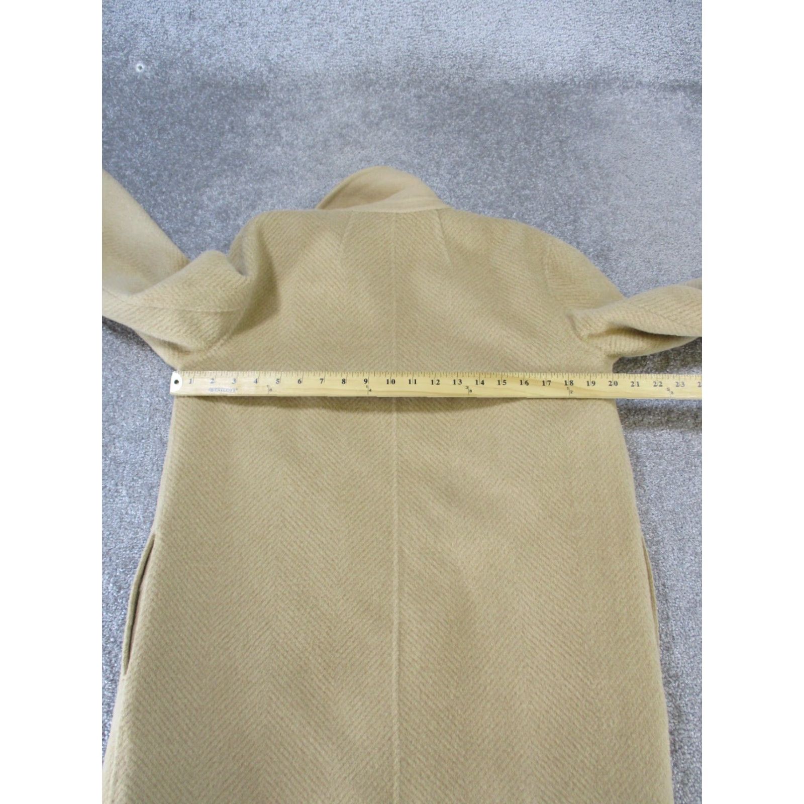 Vintage VINTAGE Thoery Over Coat Womens S Brown Wool Open Front Jacket Coat Size S / US 4 / IT 40 - 6 Thumbnail