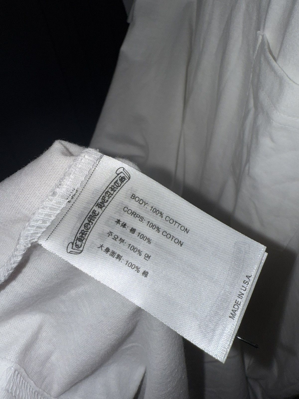 Chrome Hearts Chrome Hearts White Blue/Neck Logo S/s Size US M / EU 48-50 / 2 - 3 Thumbnail