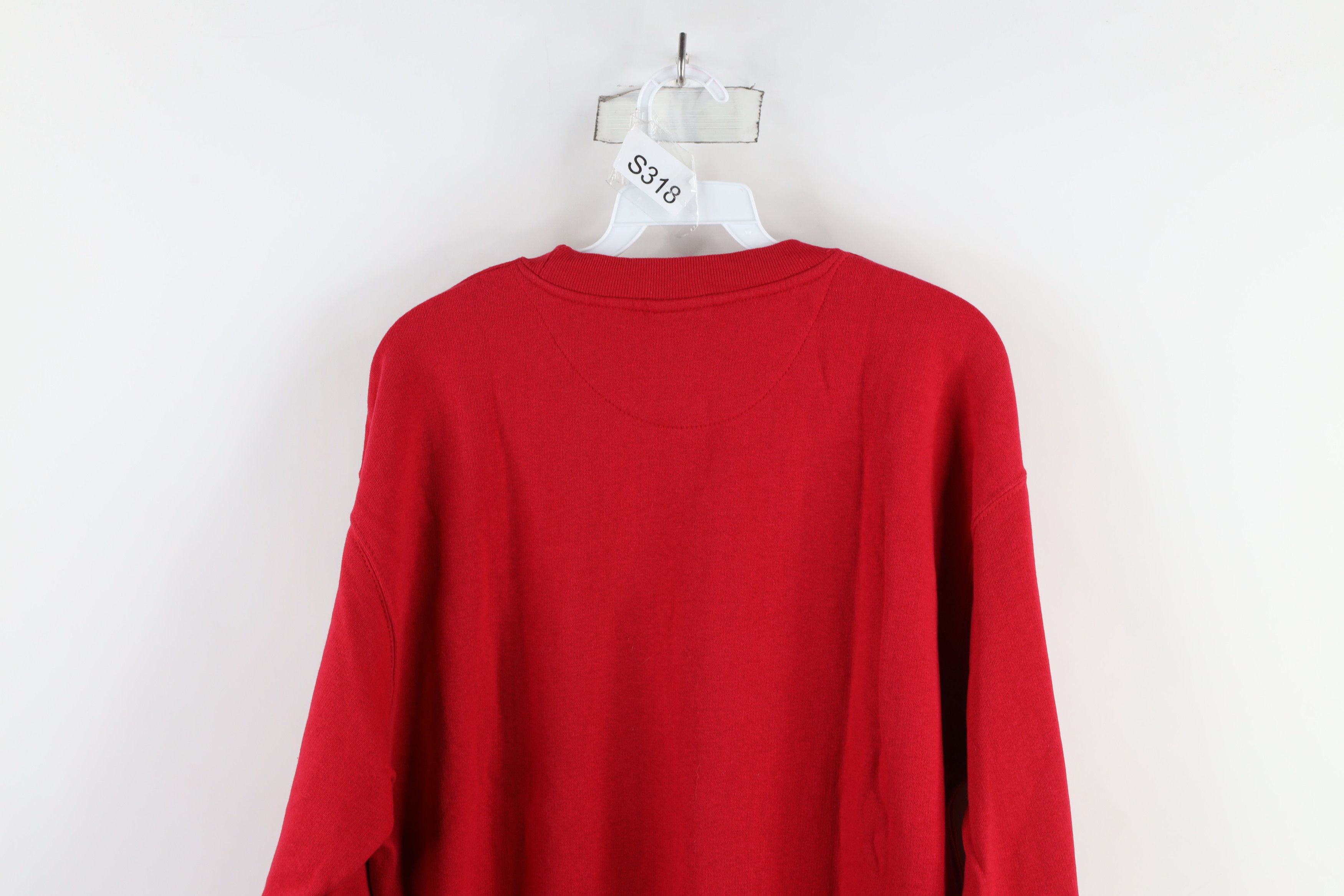 Vintage Vintage 90s State University Crewneck Sweatshirt Red Size US L / EU 52-54 / 3 - 8 Thumbnail