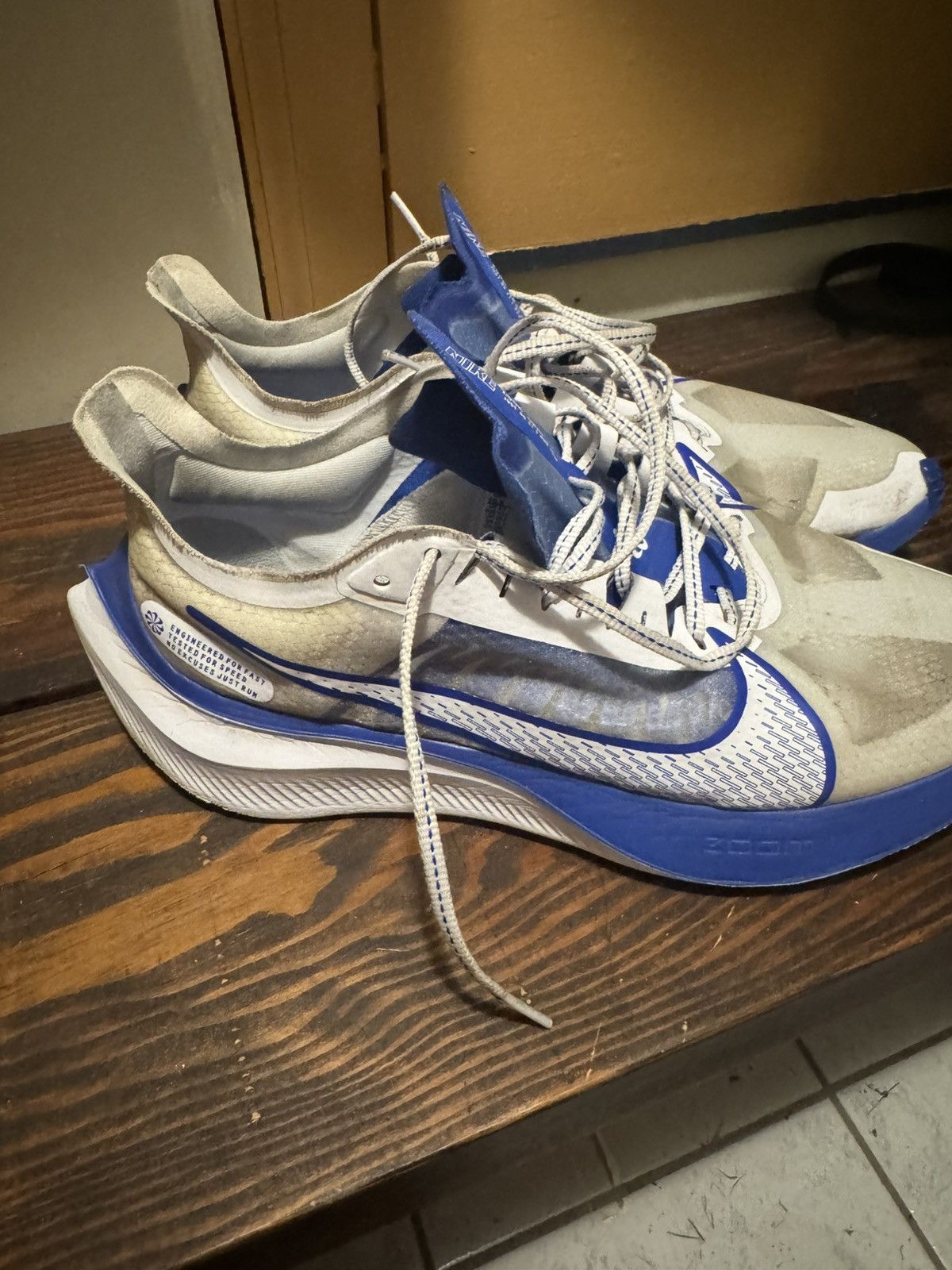 Nike Nike Zoom Gravity White Racer Blue Size US 10.5 / EU 43-44 - 3 Thumbnail