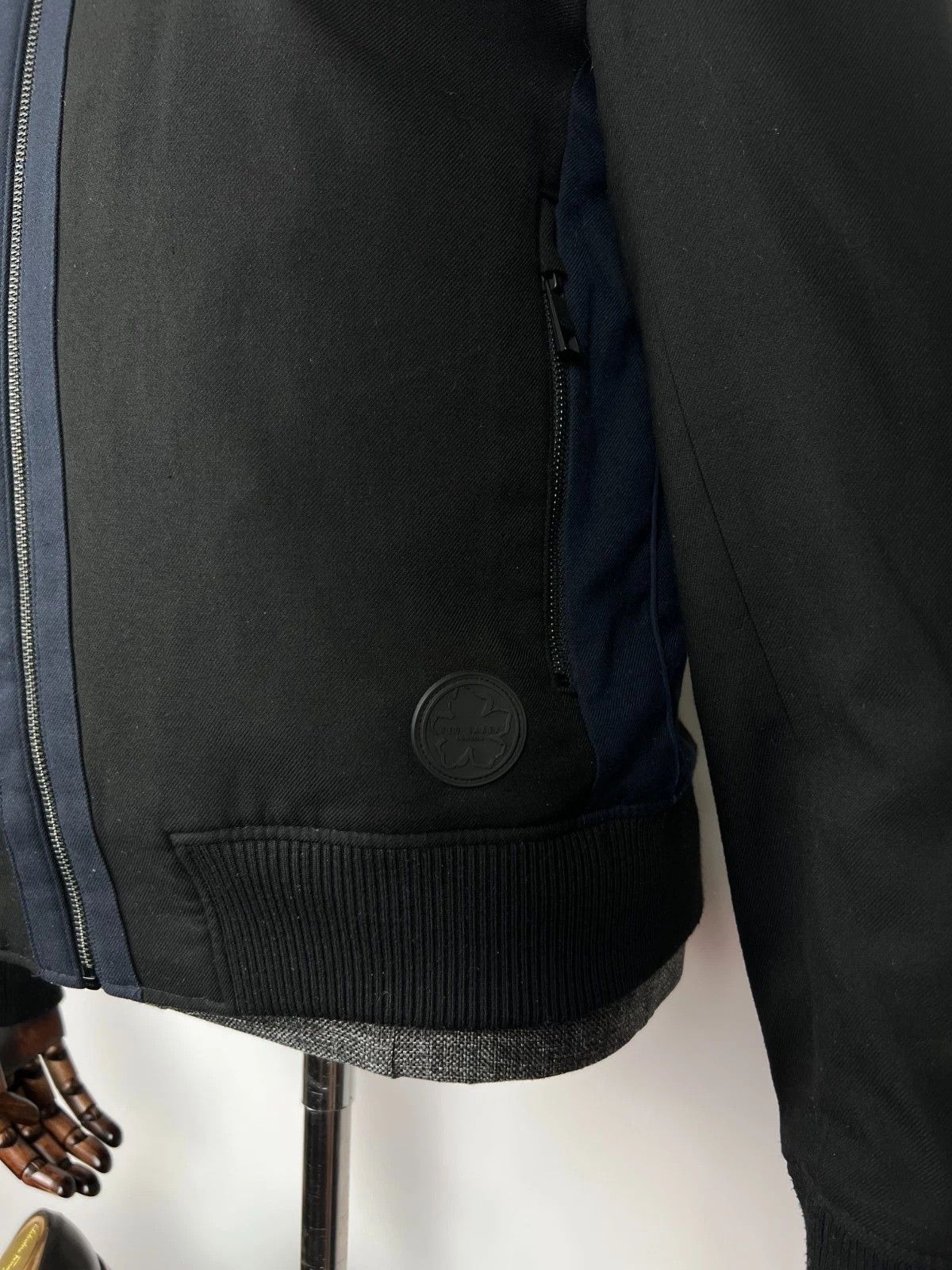 Ted Baker Ted Baker London Full Zip Black Casual Bomber Jacket Size 3 Size US M / EU 48-50 / 2 - 6 Thumbnail