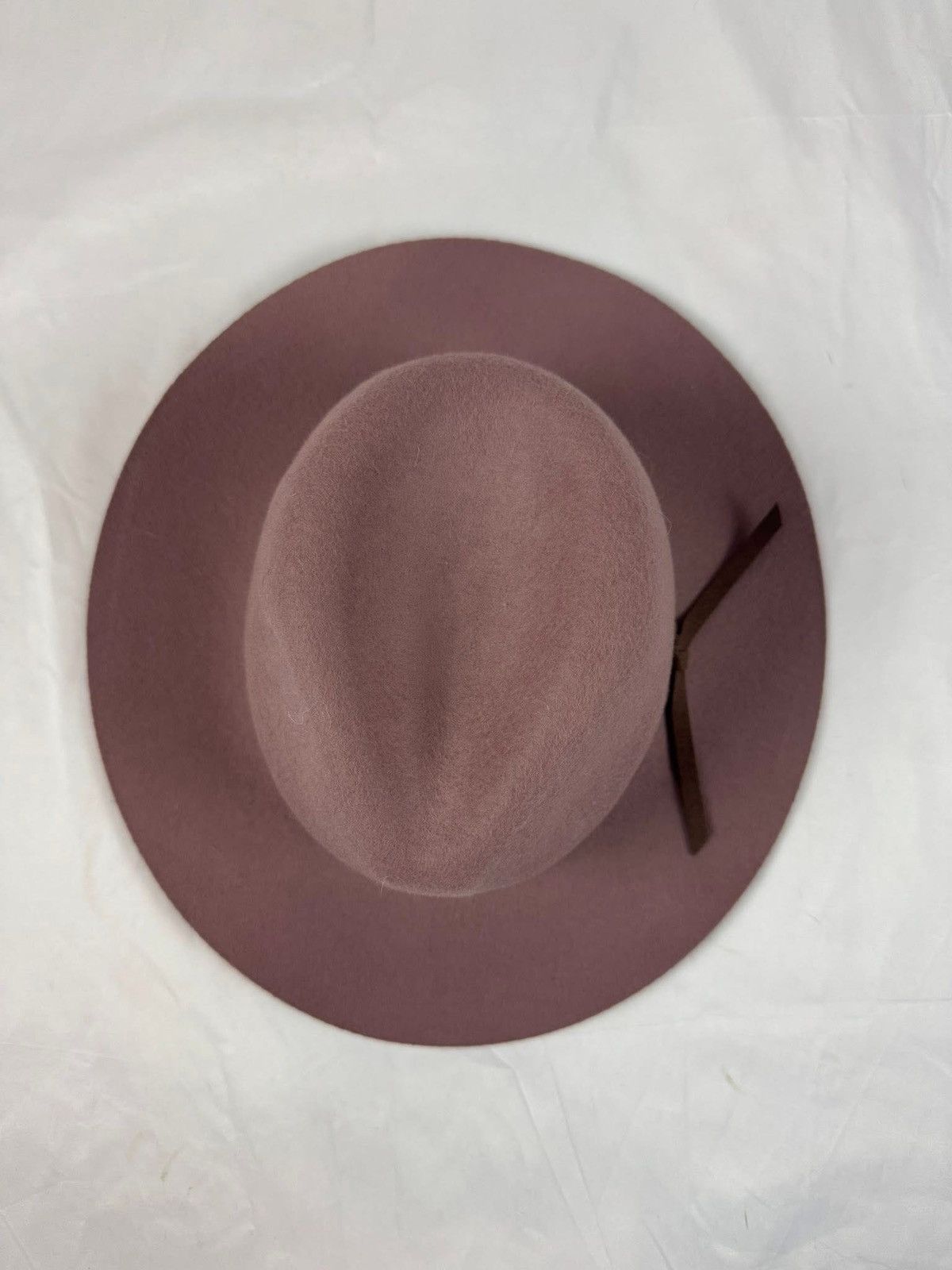 House of Harlow 100% Wool Fedora Hat - Dusty Mauve House of Harlow 1960 Size ONE SIZE - 5 Thumbnail