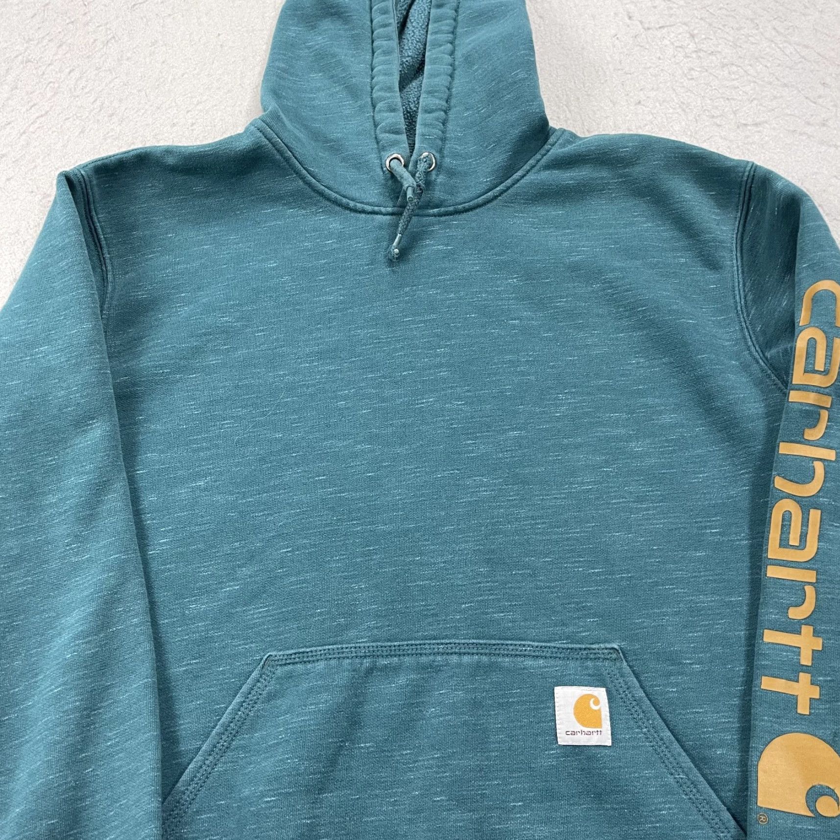 Carhartt Carhartt Hoodie Mens Medium Blue Loose Fit Midweight Sweatshirt Workwear K288 Size US M / EU 48-50 / 2 - 2 Thumbnail
