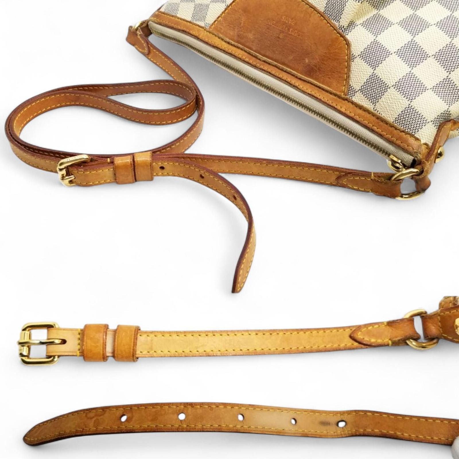 Louis Vuitton Louis Vuitton - Damier Azur Canvas Handbag Size ONE SIZE - 4 Thumbnail