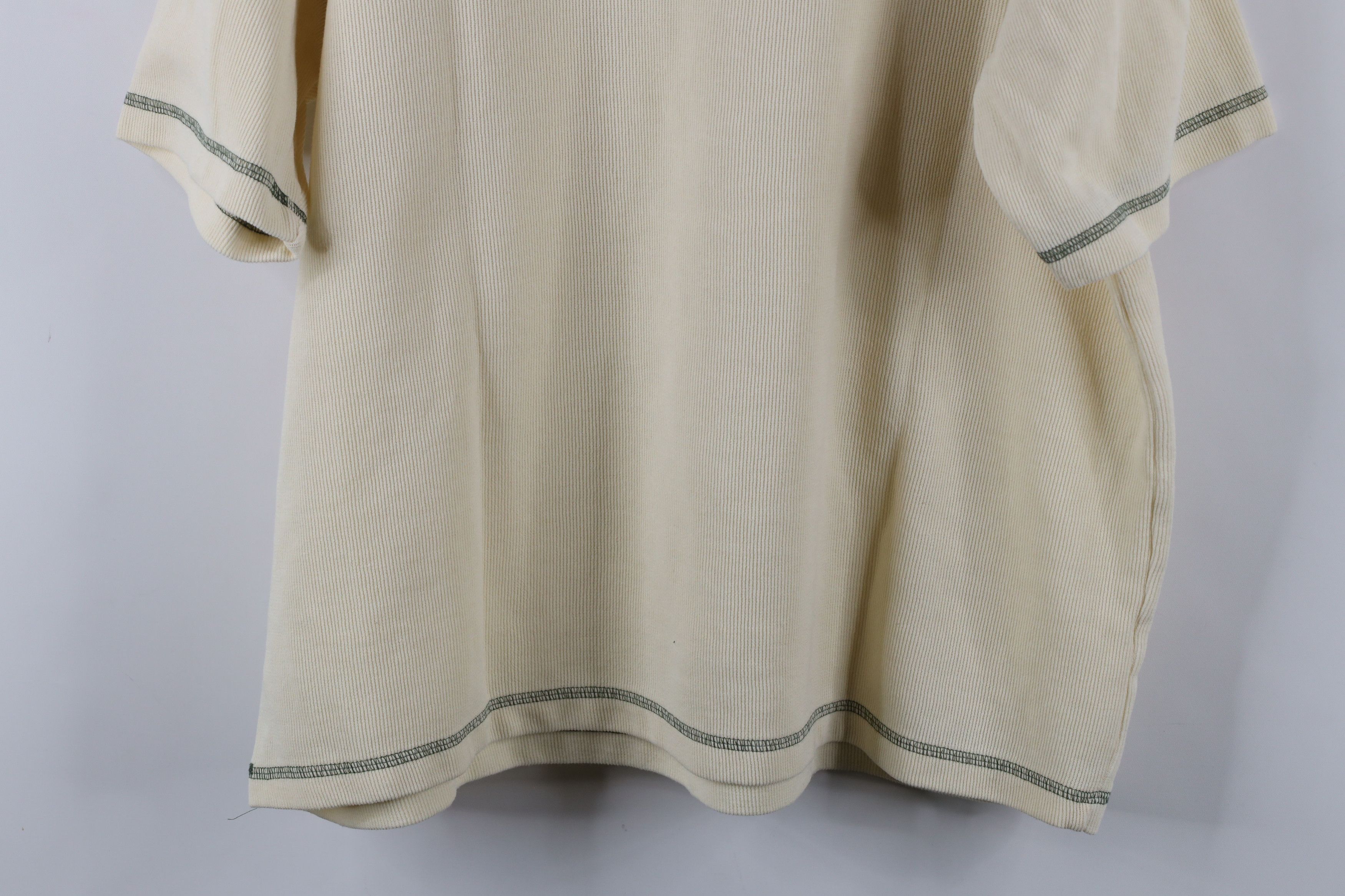 Vintage Vintage 90s Streetwear Boxy Fit Thermal Ribbed Knit T-Shirt Size US XXL / EU 58 / 5 - 8 Thumbnail