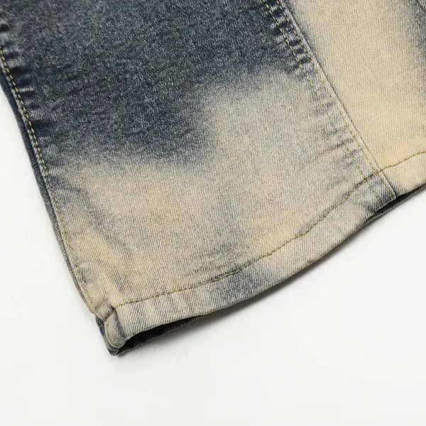 VIBE #25 Patchwork Jeans Washed Vintage Distressed Size US 27 - 5 Thumbnail