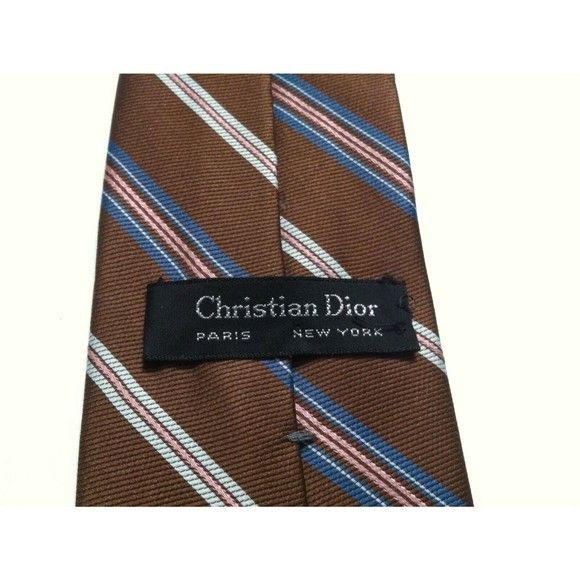 Christian Dior Monsieur CHRISTIAN DIOR VINTAGE MENS 95%POLYESTER 5%SILK TIE WIDTH:3" Size ONE SIZE - 4 Thumbnail