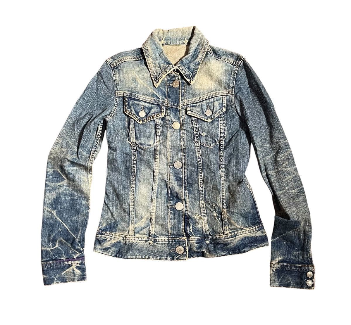 Hysteric Glamour Vintage hysteric glamour trashed denim jacket Size S / US 4 / IT 40 - 9 Thumbnail