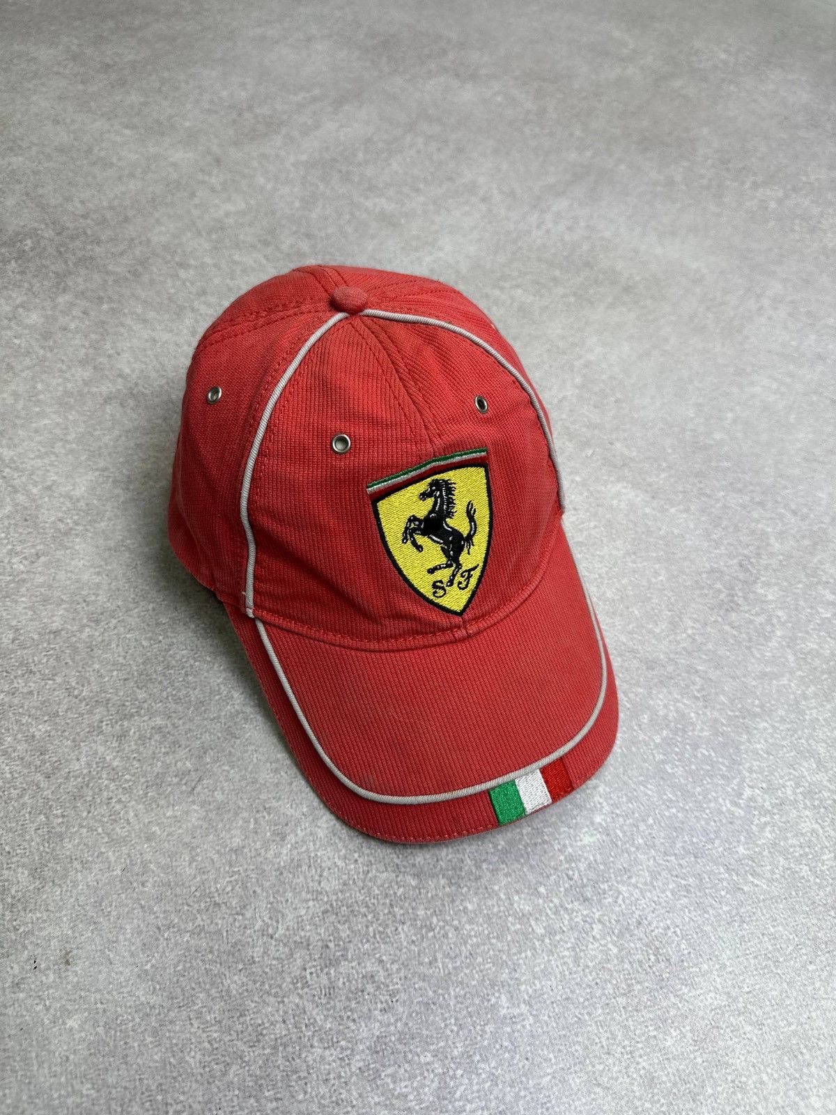 Ferrari Vintage 90s Ferarri F-1 Schumacher Racing Cap Os Size ONE SIZE - 2 Thumbnail