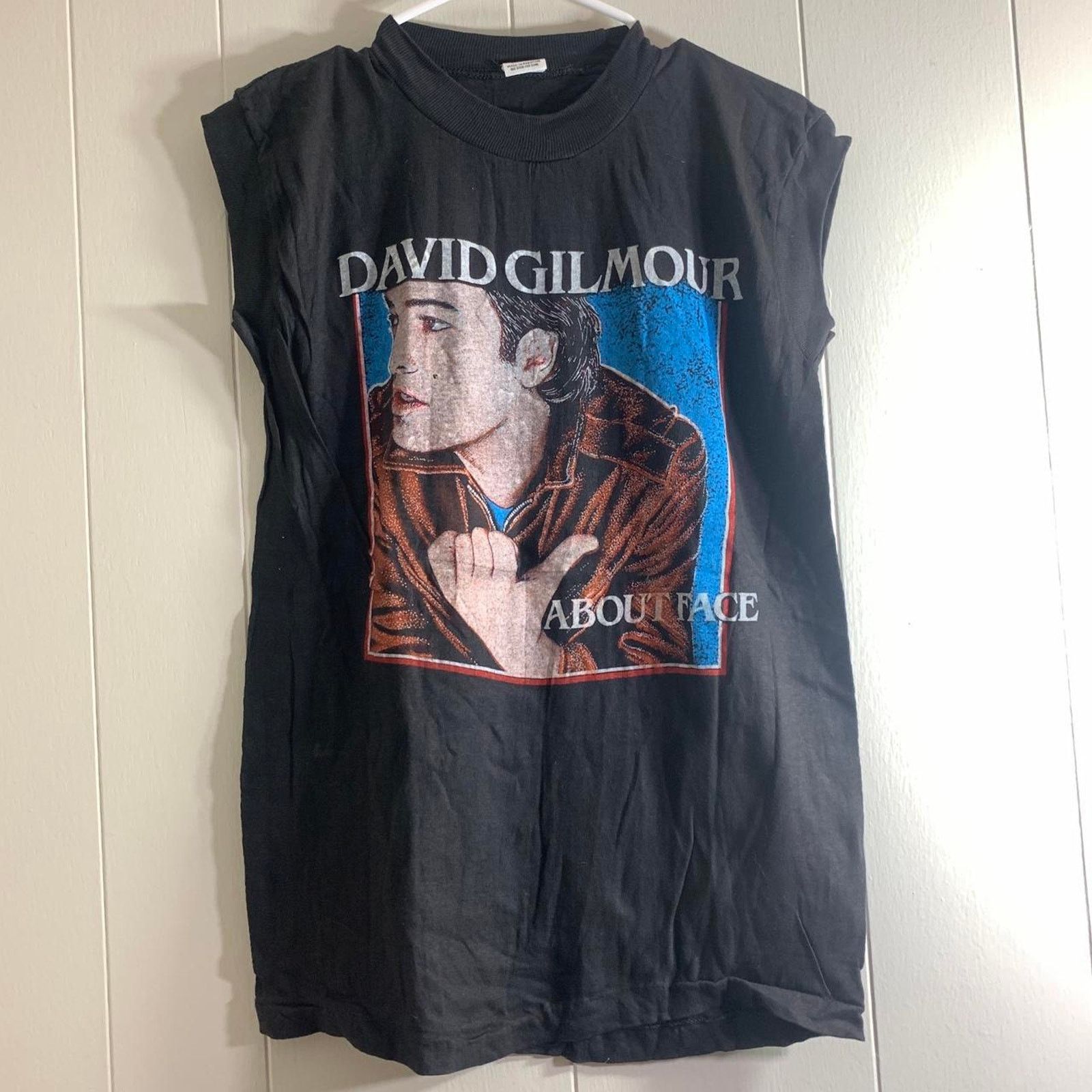 Vintage 1984 DAVID GILMOUR About Face double sided sleeveless tank M Size US M / EU 48-50 / 2 - 2 Thumbnail