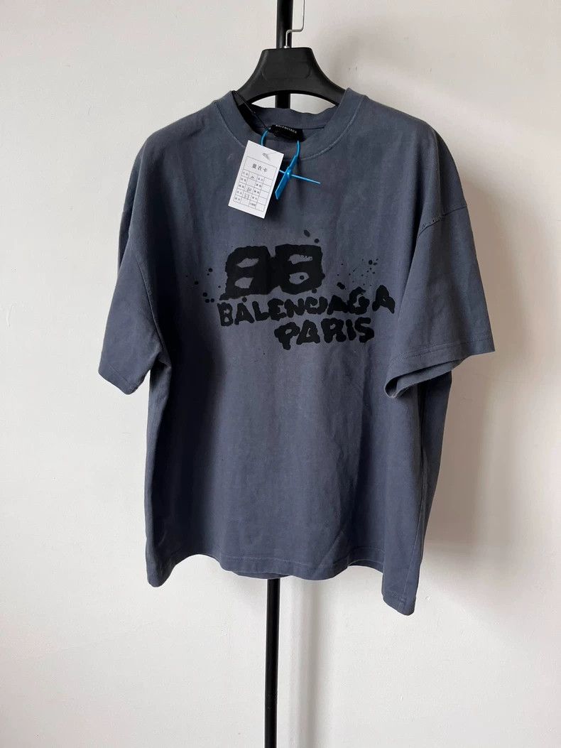 Balenciaga Balenciaga Graffiti Short Sleeve Tee Size US M / EU 48-50 / 2 - 1 Thumbnail