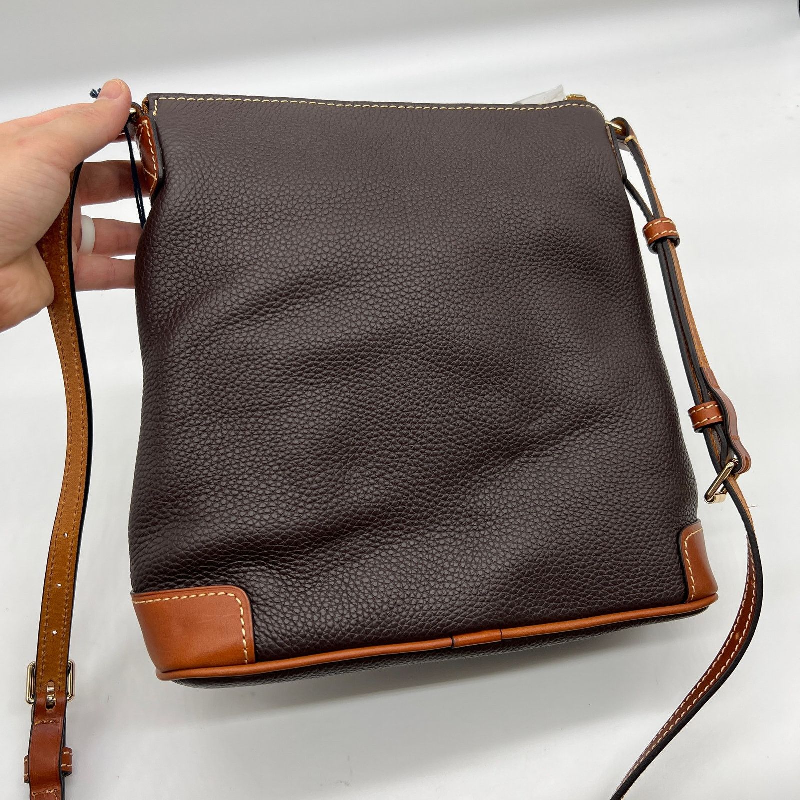 Dooney & Bourke Dooney & Bourke Pebble Leather Crossbody Purse Brown T'moro Size ONE SIZE - 10 Thumbnail