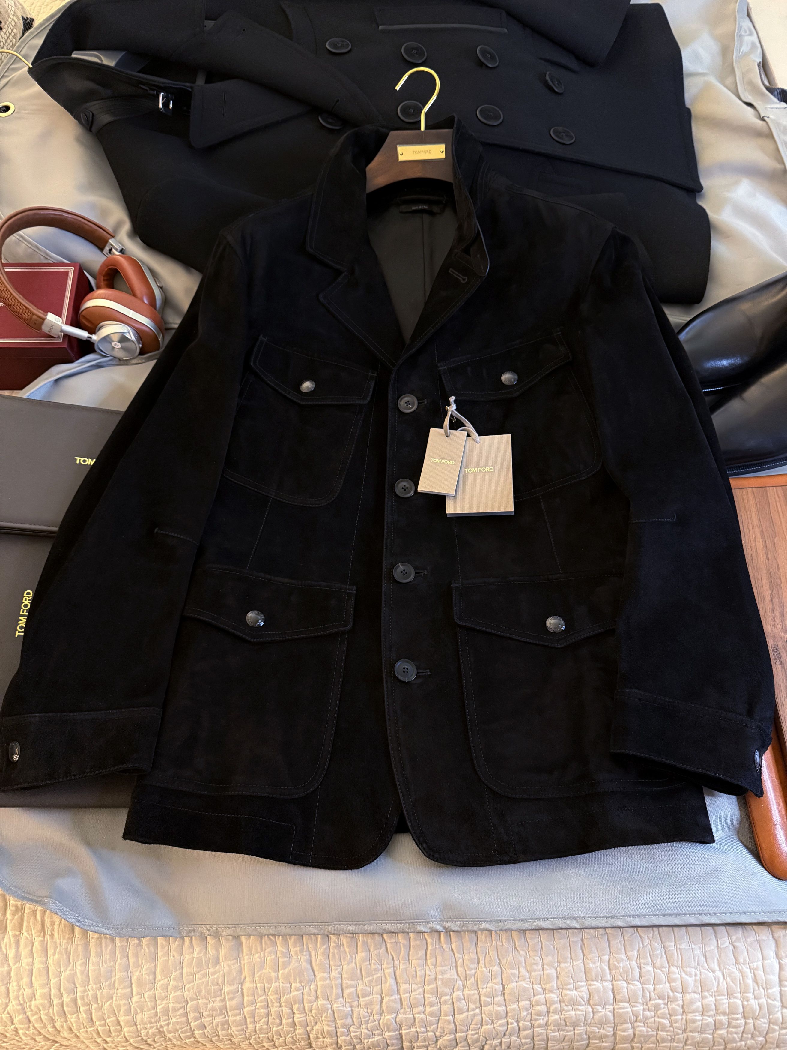 Tom Ford Ultimate Ultra-Rare New $10,800 w/tax Suede Field Jacket Size US M / EU 48-50 / 2 - 15 Thumbnail