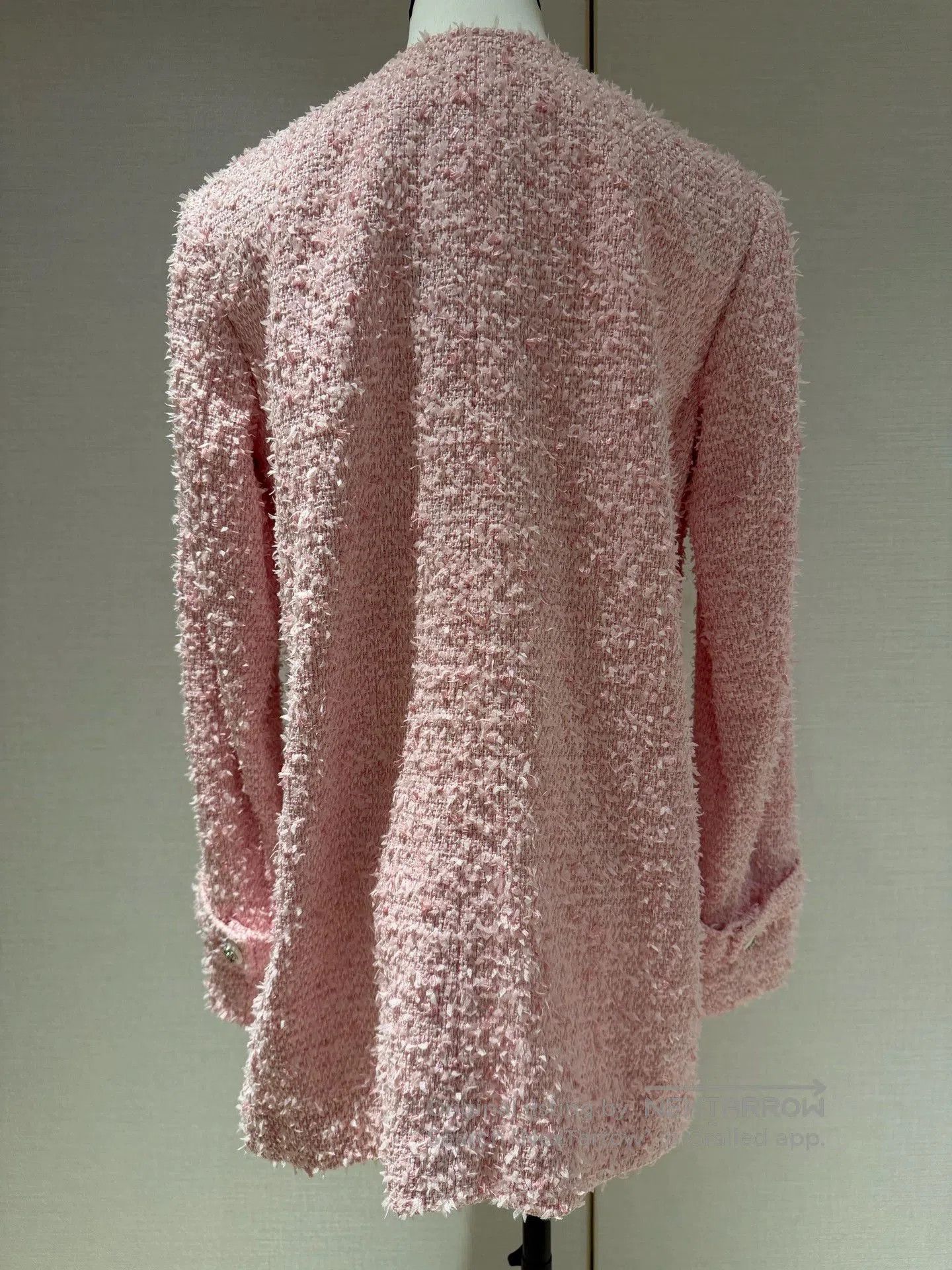 Chanel Chanel 21C Pink Tweed Long Coat. Size US S / EU 44-46 / 1 - 2 Thumbnail