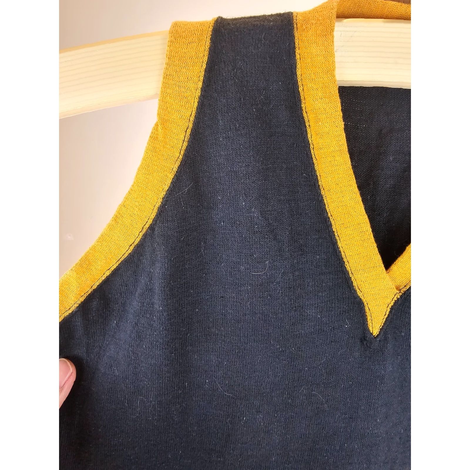 Vintage VINTAGE Unbranded 2 TONES WOOL SWIMWEAR SZ MEDIUM 1920s BLACK Wool Sportswear/Beach Womens M/L Size ONE SIZE - 3 Thumbnail