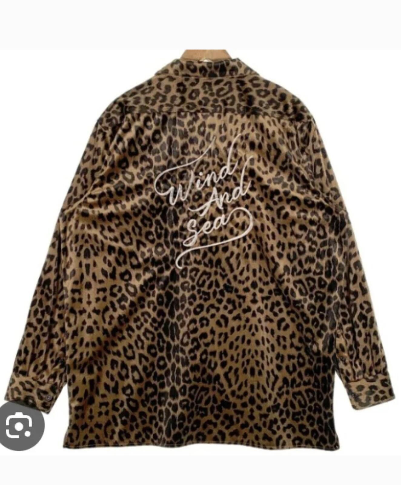 Other WIND AND SEA Leopard Open Collar Button Camp Shirt Men Large Size US L / EU 52-54 / 3 - 1 Thumbnail