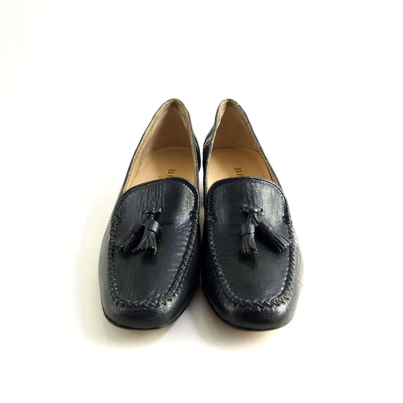 Designer Brunate Low Heel Pumps Tasseled Black US 8 EU 38 Size US 8 / IT 38 - 3 Thumbnail