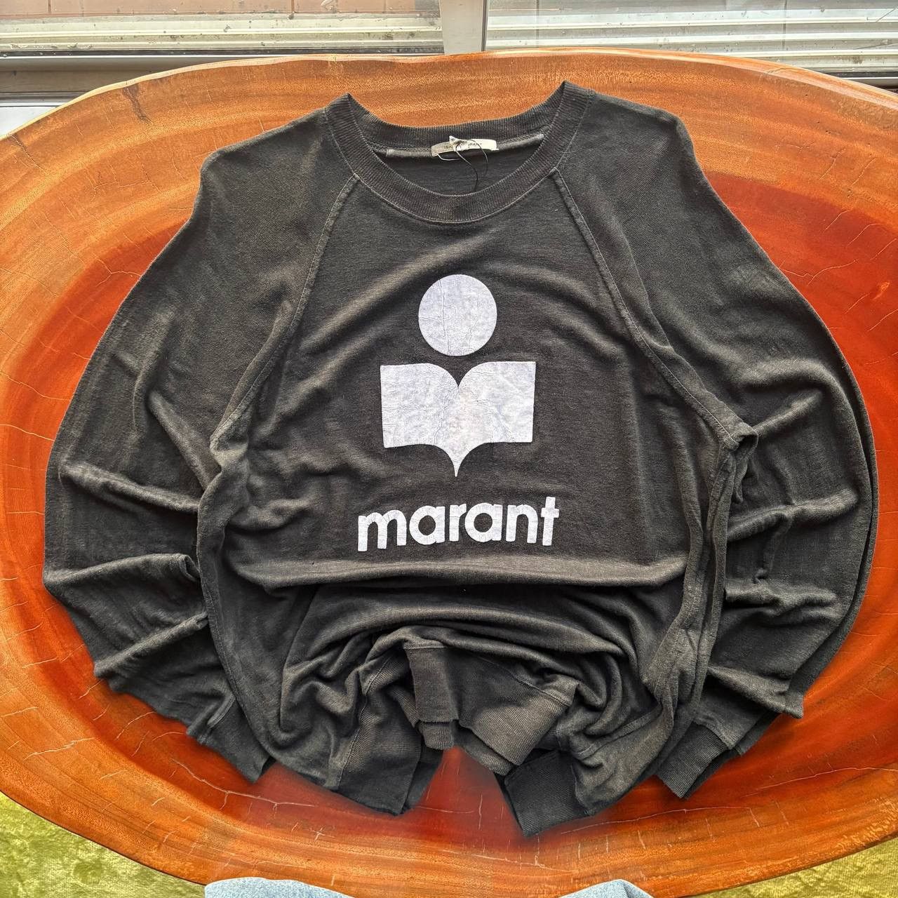 Isabel Marant Isabel Marant Logo Kieffer Linen Longsleeve Tshirt Size US L / EU 52-54 / 3 - 1 Thumbnail