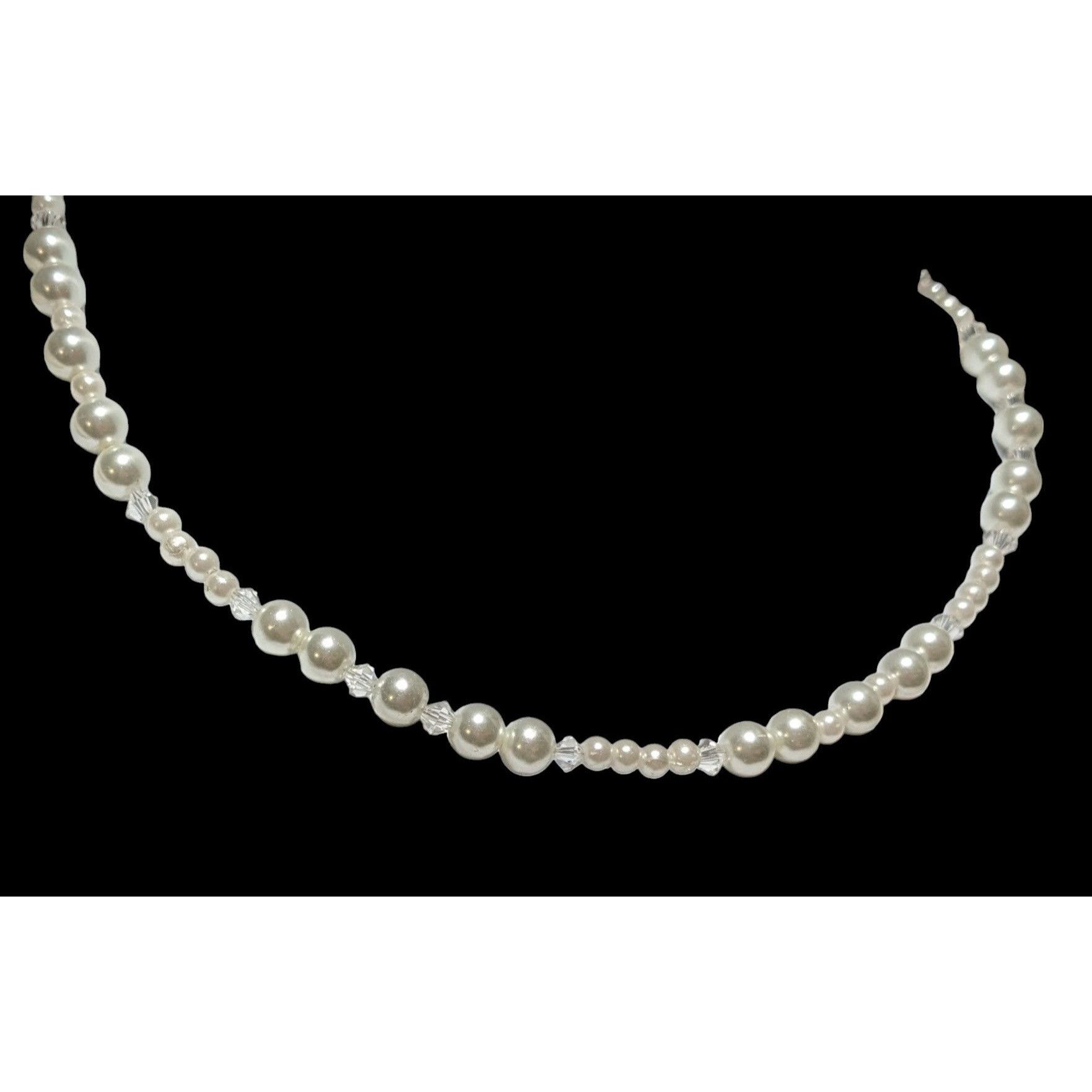 Other Tie On Faux Pearl Glass Beaded Necklace Size ONE SIZE - 7 Thumbnail