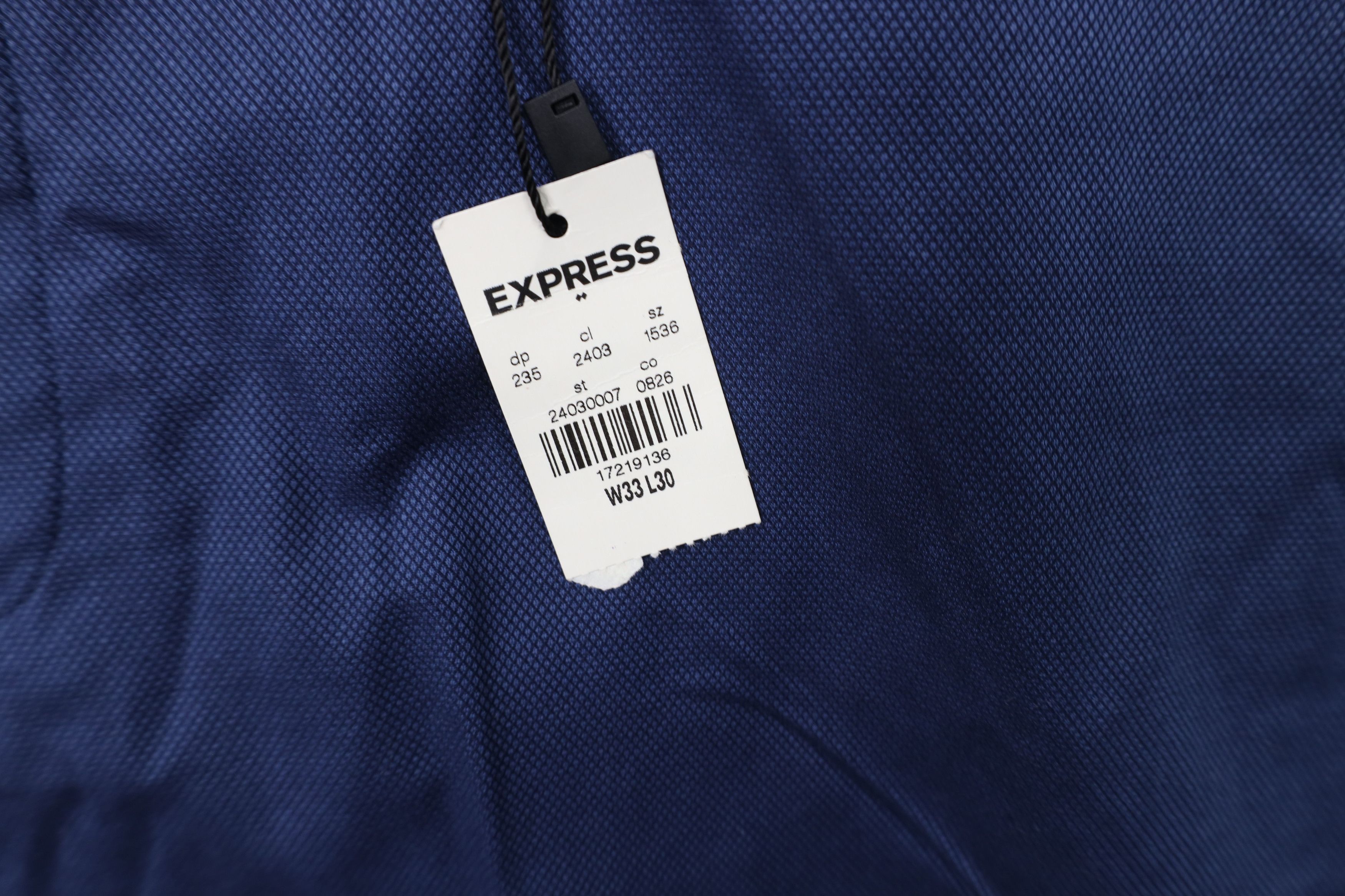 Express New Express Modern Fit Straight Leg Chino Pants Blue Size US 33 - 6 Thumbnail