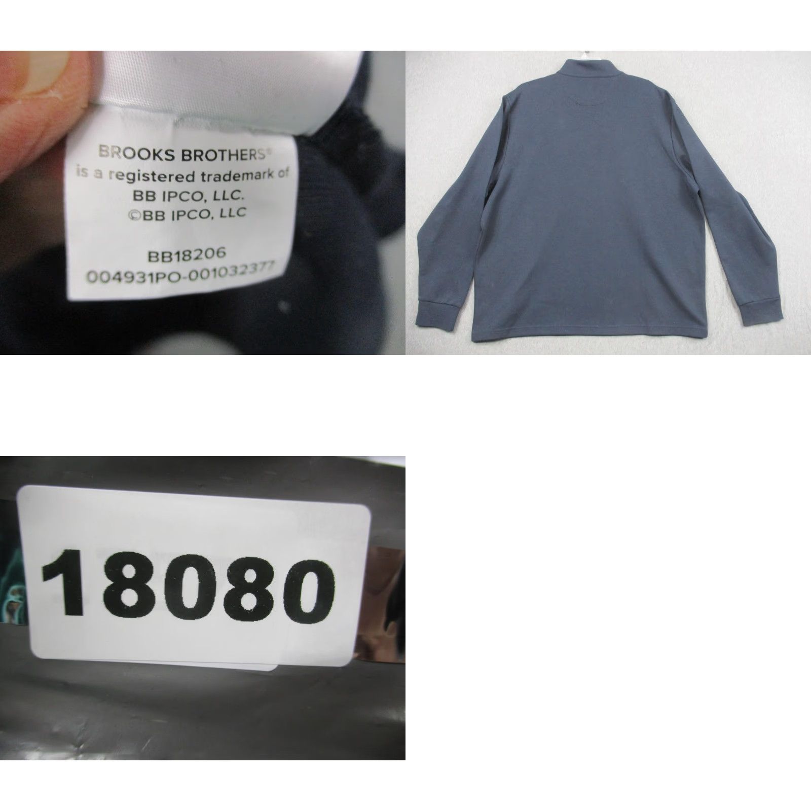 Brooks Brothers Brooks Brothers Sweatshirt Pullover Mens 2XL Navy 1/4 Zip Mock Neck Logo Embroidered Pattern Solid Size US XXL / EU 58 / 5 - 8 Thumbnail