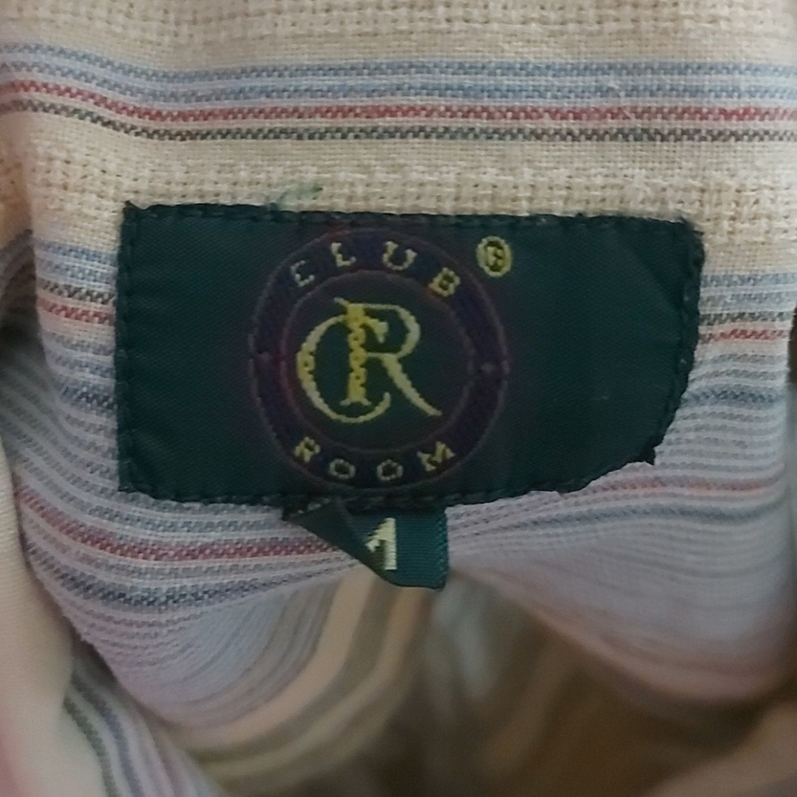 Club Room Club Room Short Sleeve Striped Shirt M Casual Academia Size US M / EU 48-50 / 2 - 8 Thumbnail