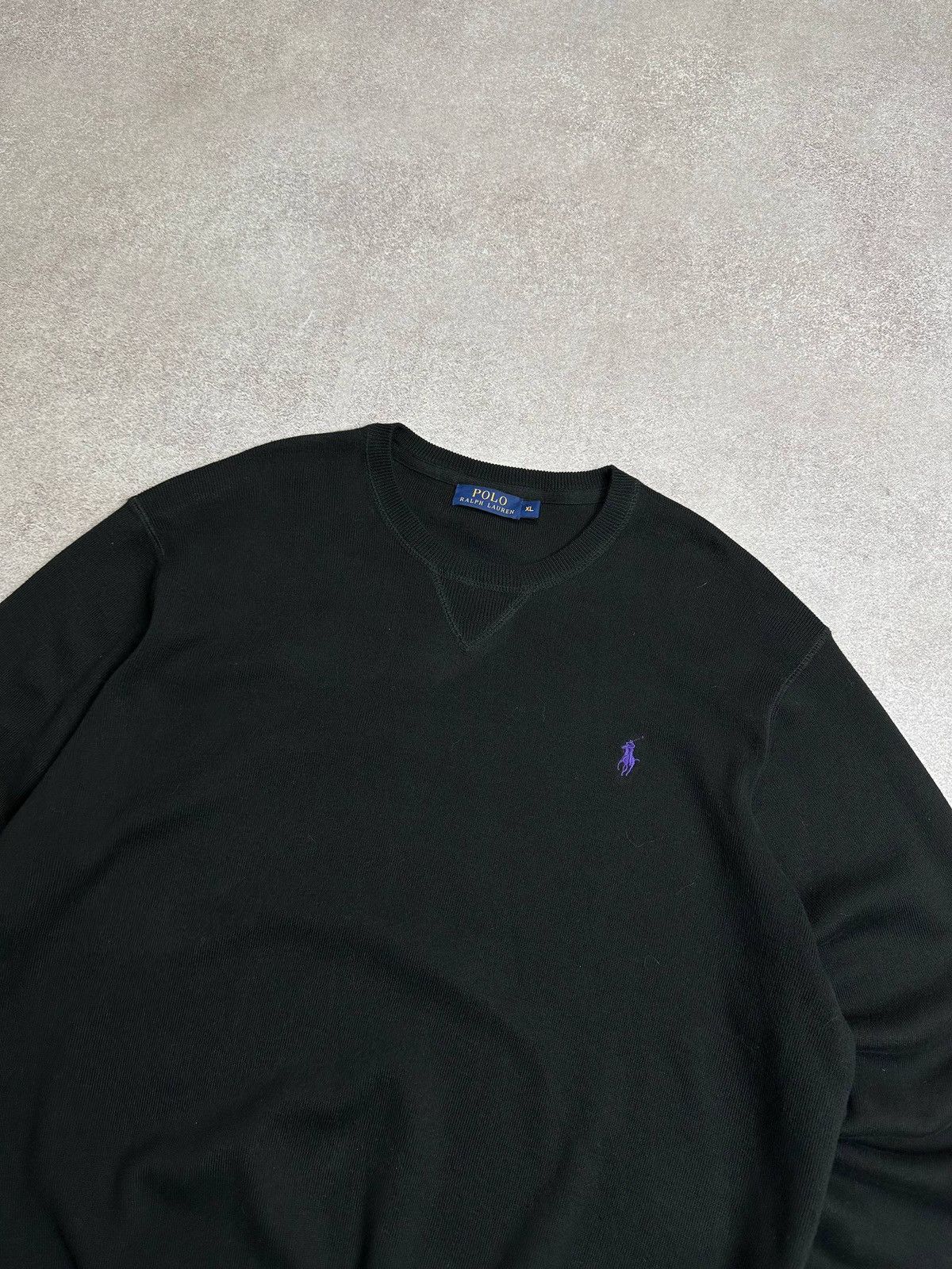 Polo Ralph Lauren Vintage Polo Ralph Lauren RRL Black Sweatshirt XL Size US XL / EU 56 / 4 - 2 Thumbnail