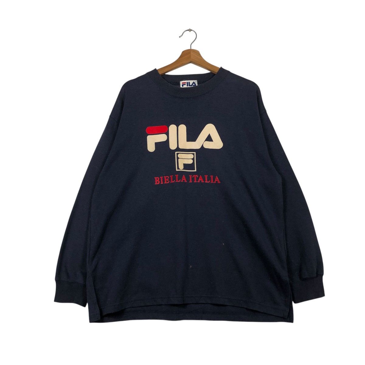 Fila × Japanese Brand 📌Vintage Sweatshirt Fila Big Logo Spell Out Design Size US M / EU 48-50 / 2 - 2 Thumbnail