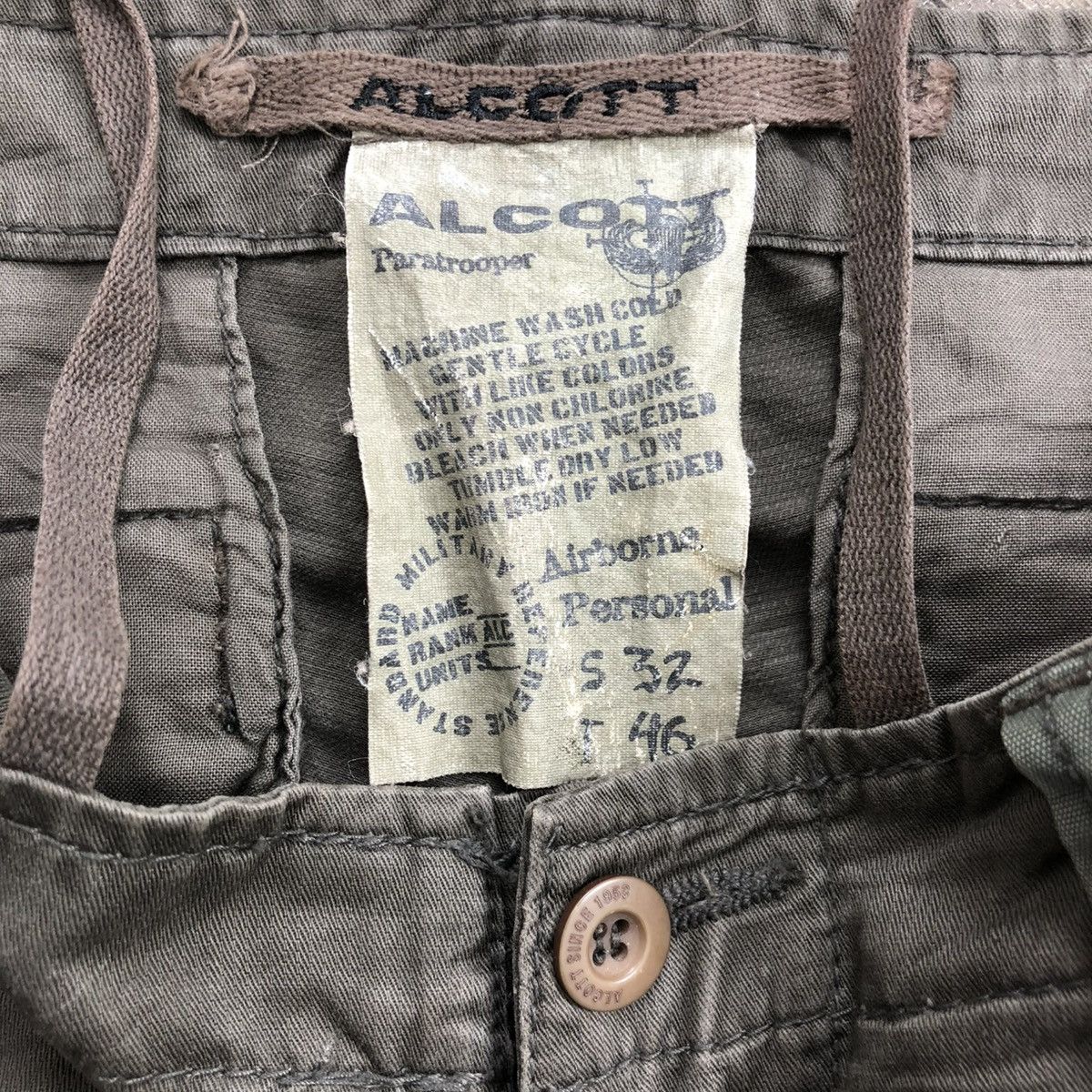 If Six Was Nine × Japanese Brand 2000s Alcott Bondage Cargo Multipocket Pants Y2K Lgb Goa Size US 32 / EU 48 - 10 Thumbnail
