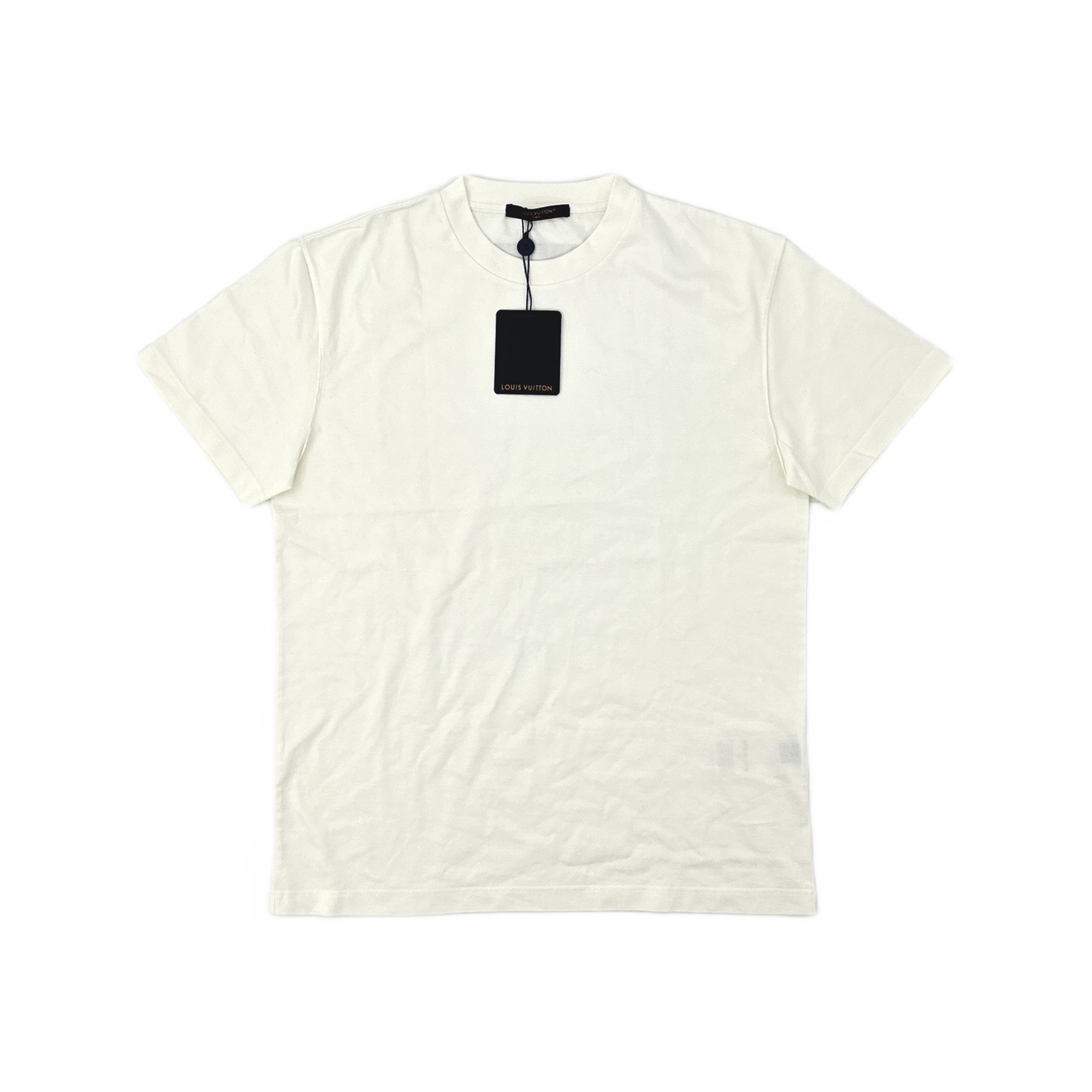 Louis Vuitton Louis Vuitton White Logo Patch T-Shirt Size S Size US S / EU 44-46 / 1 - 1 Thumbnail