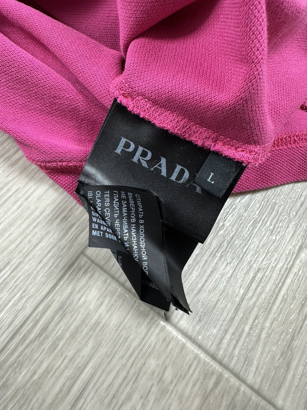 Prada PRADA Pink Polos Shirt Red Tab Size L Size US L / EU 52-54 / 3 - 9 Thumbnail