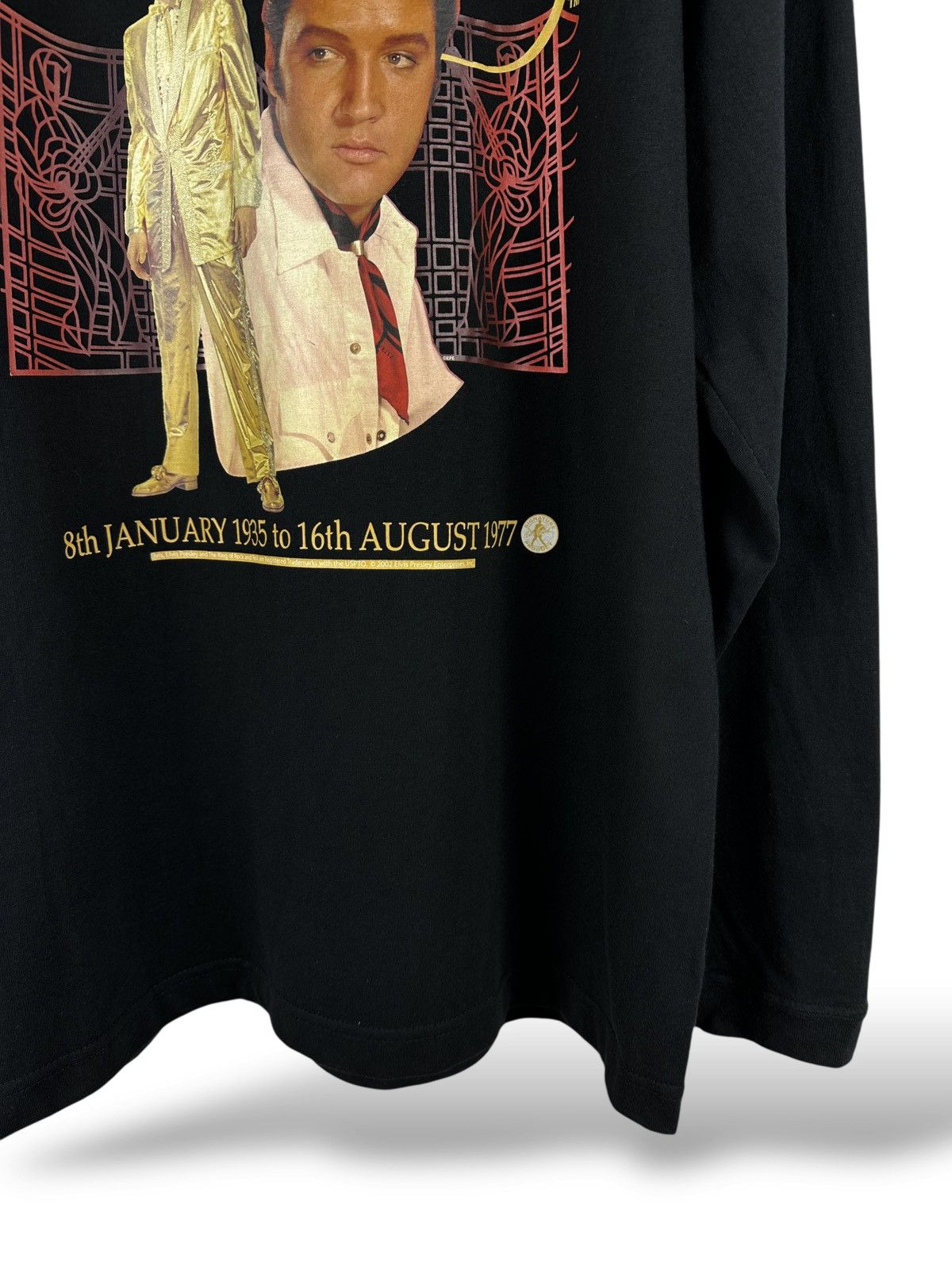 Vintage Vintage 2002 Elvis Presley Graphic Print Long Sleeve T-Shirt Size US M / EU 48-50 / 2 - 4 Thumbnail