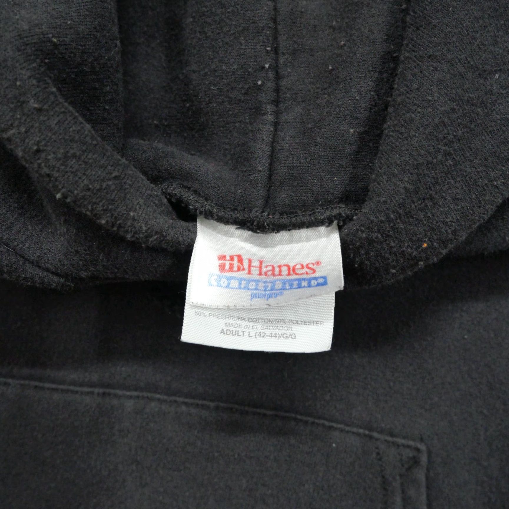 Hanes Vintage US Army Hoodie Adult Large Black Pullover Skull Y2K Size US L / EU 52-54 / 3 - 5 Thumbnail