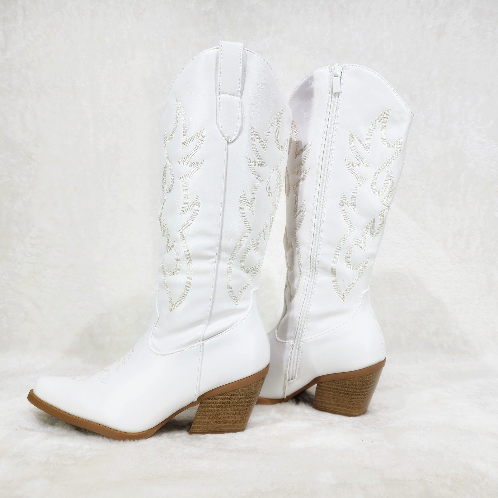 Other Reba White Embroidered Leatherette Country Western Cowgirl Size US 8.5 / IT 38.5 - 3 Thumbnail