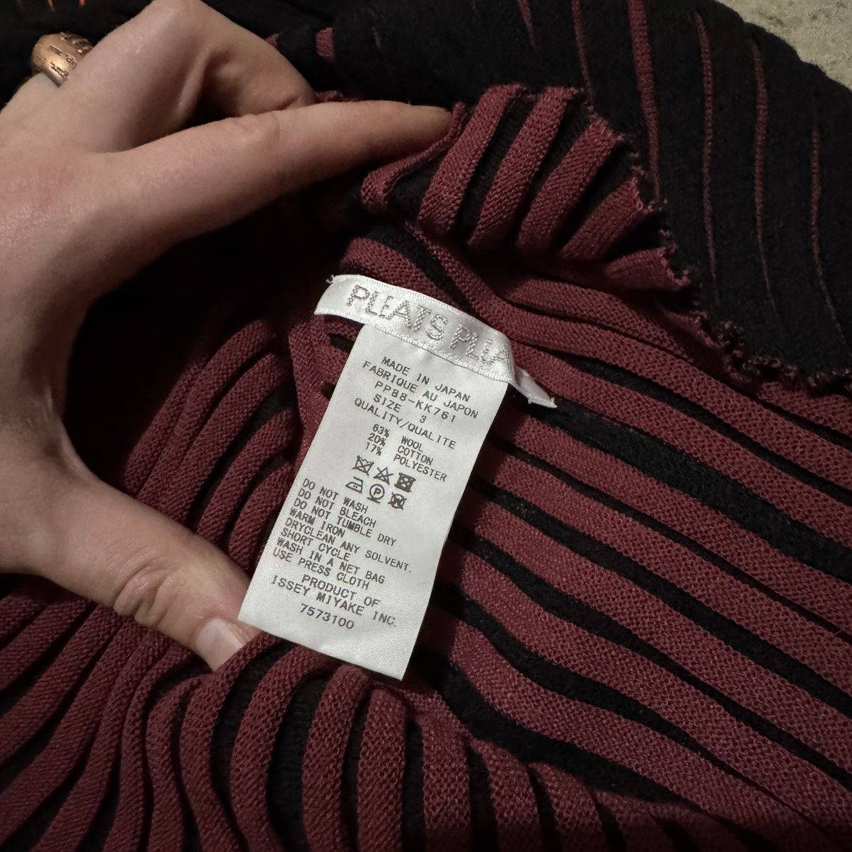 Issey Miyake × Japanese Brand × Pleats Please Issey Miyake Vintage issey Miyake pleats please crewneck turtleneck top Size M / US 6-8 / IT 42-44 - 4 Thumbnail