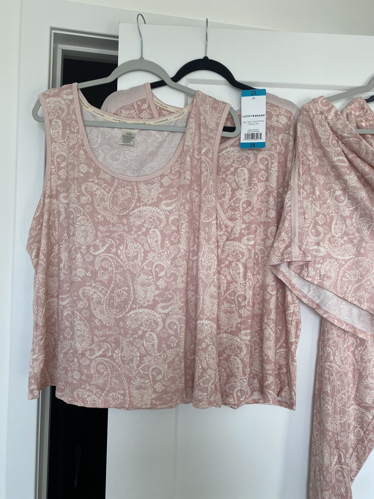 Lucky Brand Lucky Brand Woman Ladies 4 Piece Pajama Set Sleep Wear Size XXL / US 16-18 / IT 52-54 - 6 Thumbnail