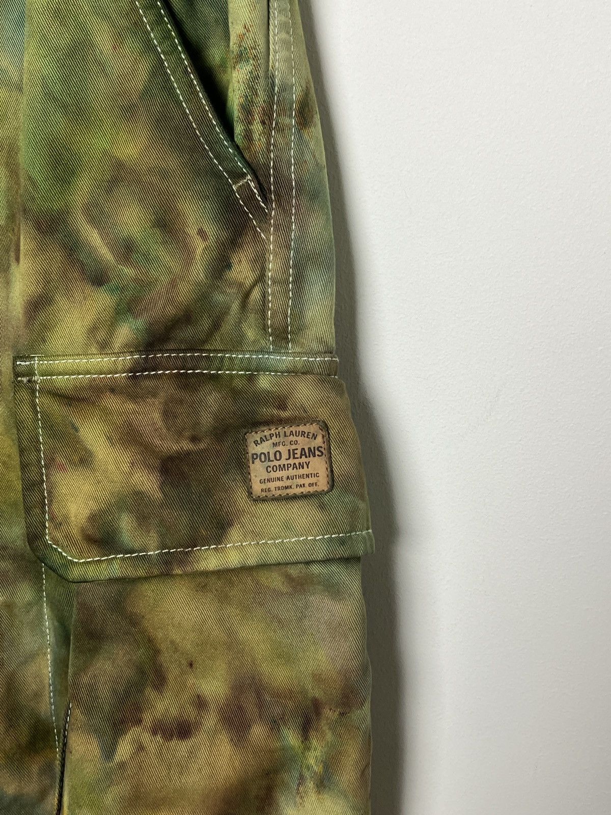 Polo Ralph Lauren ralph lauren tie dye cargo camo multipocket army pants Size US 33 - 4 Thumbnail