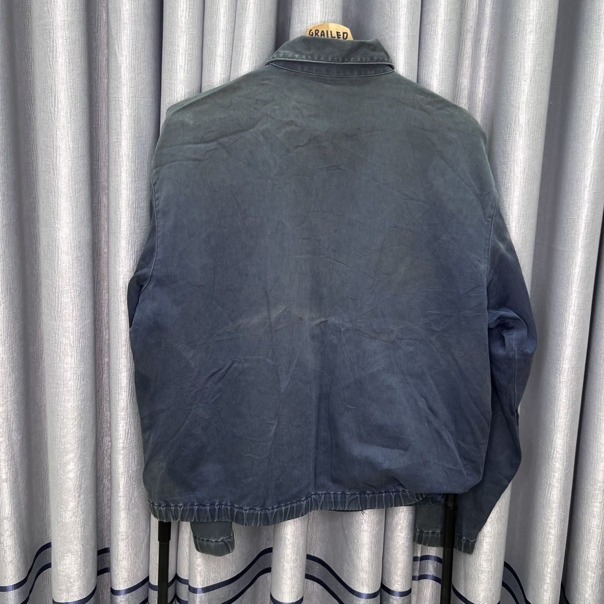 Vintage Vintage Thrashed Faded Polo Ralph Lauren Zip Up Jacket Size US XL / EU 56 / 4 - 3 Thumbnail
