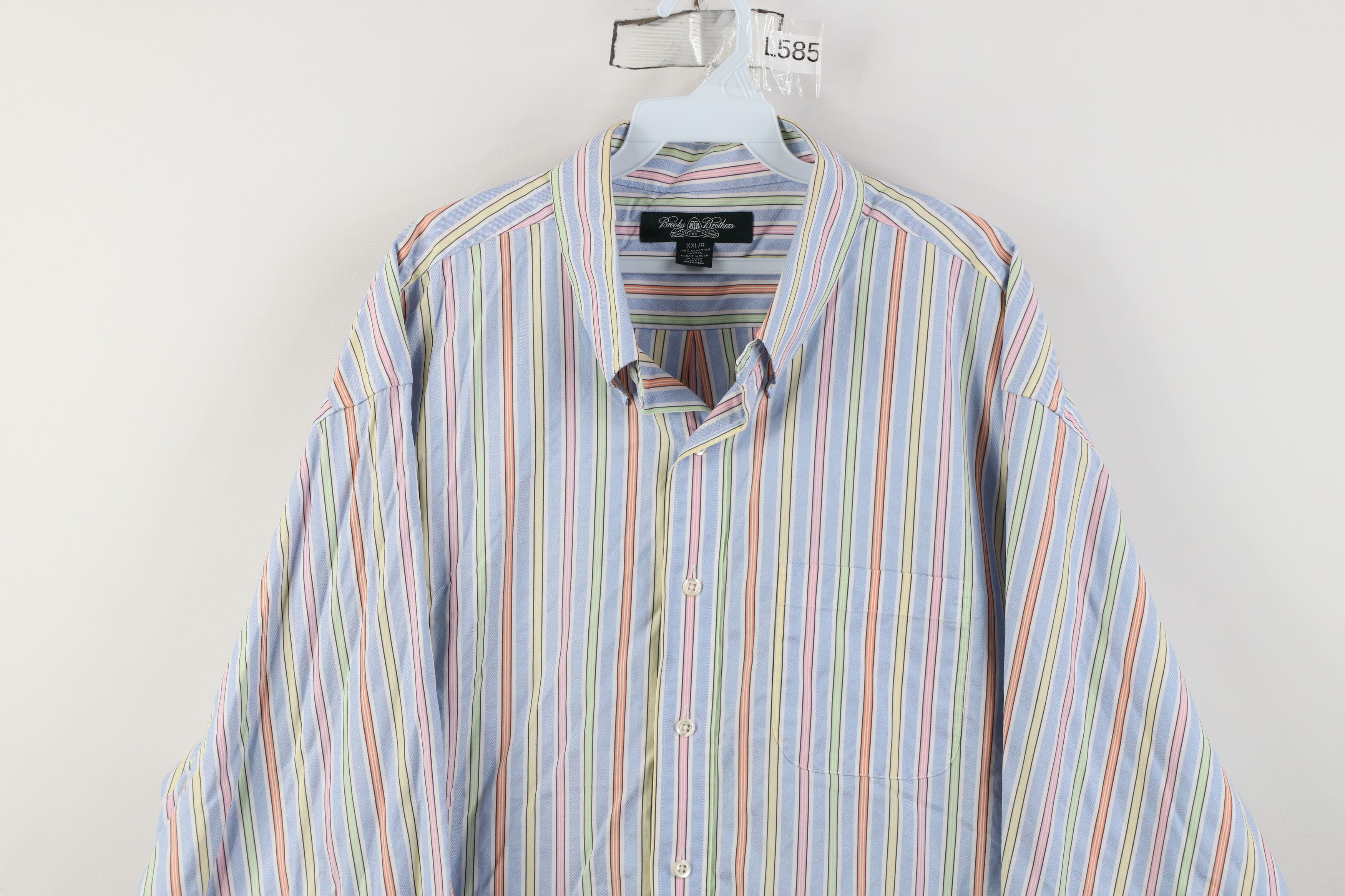 Brooks Brothers Vintage 90s Y2K Brooks Brothers Button Down Shirt OCBD Size US XXL / EU 58 / 5 - 2 Thumbnail