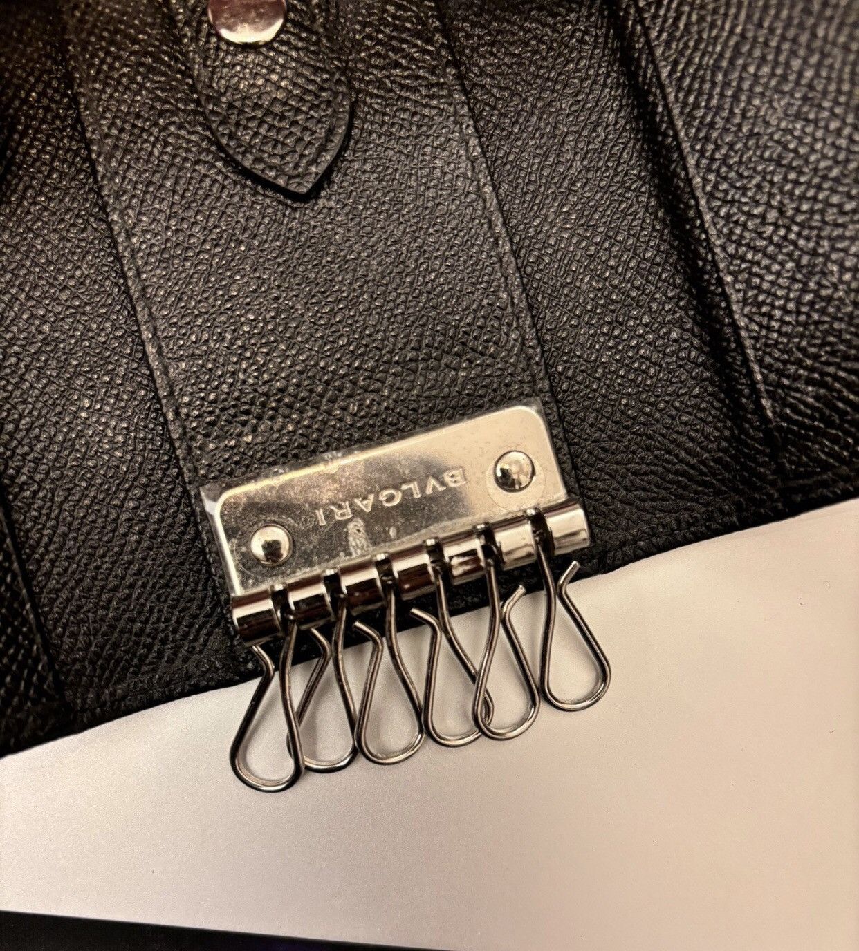 Bvlgari × Fragment Design Bvlgari x Fragment Design Leather Key Case 2412-Nextarrow Size ONE SIZE - 6 Thumbnail