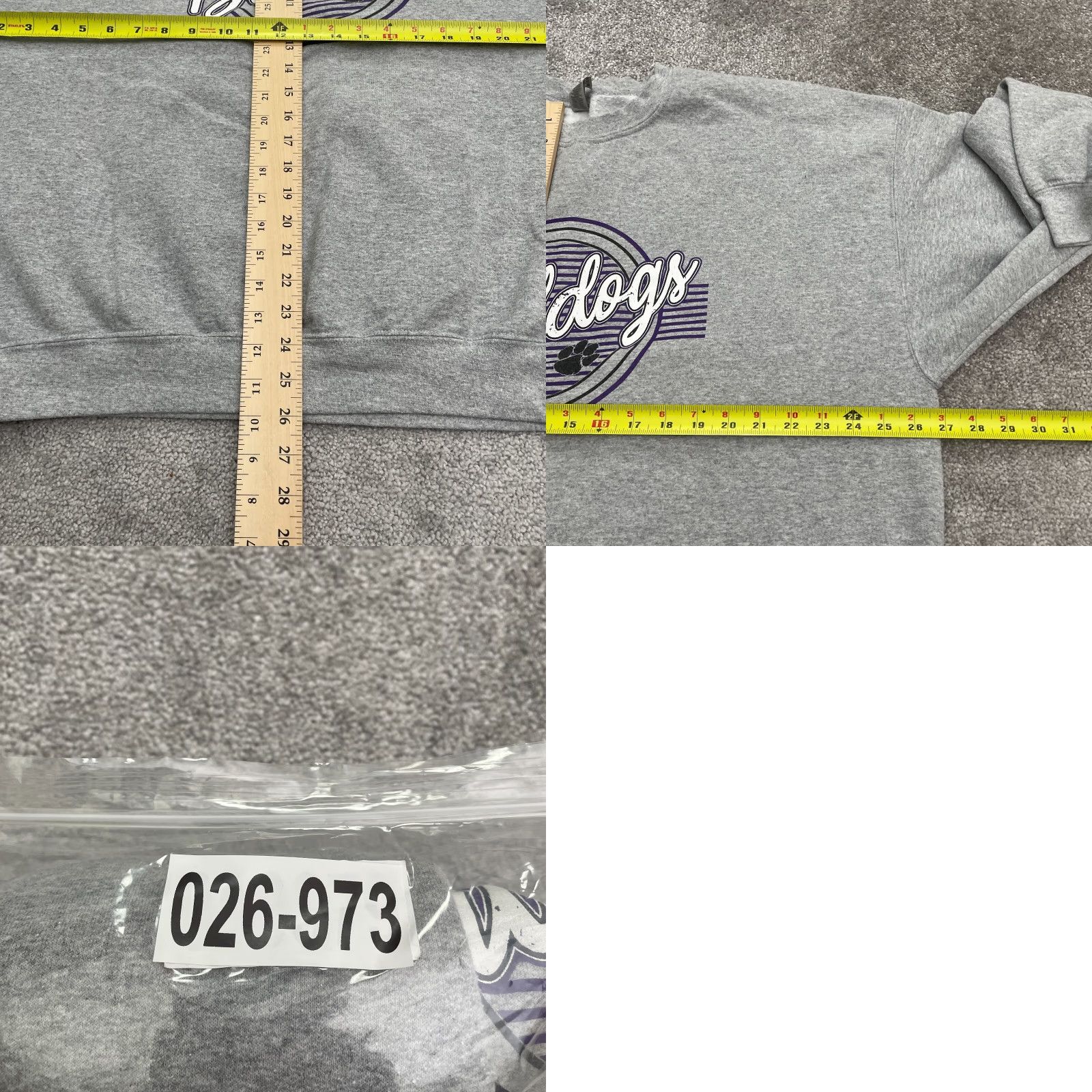 Gildan Gildan Heavy Blend Pullover Sweatshirt Mens 2XL Gray Fleece Crew Neck Graphic Shirt Size US XXL / EU 58 / 5 - 8 Thumbnail