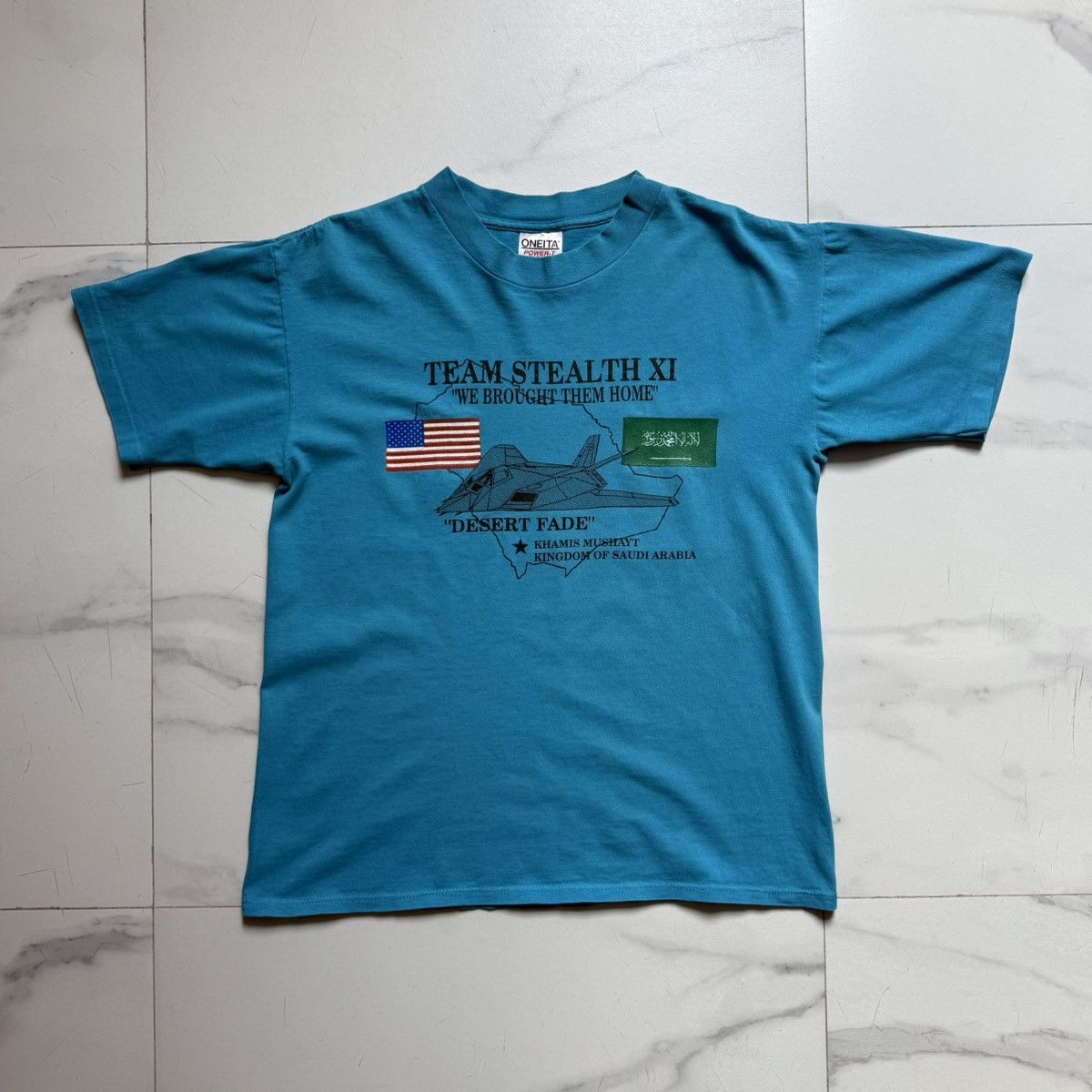 Vintage Vintage 90s Desert Storm Propaganda T-Shirt Size US M / EU 48-50 / 2 - 2 Thumbnail