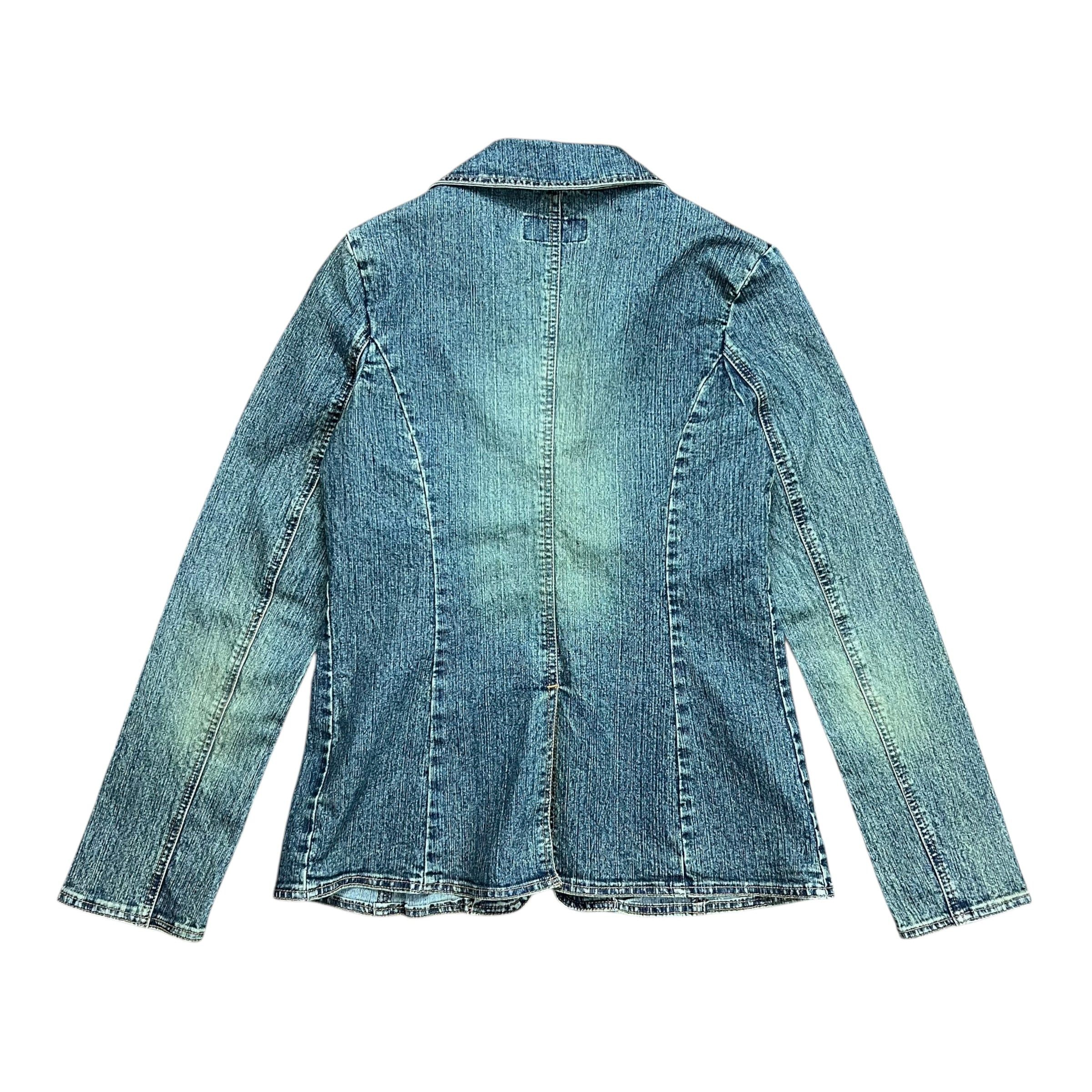 Designer × Vintage Bongo Jeans Faded Dirty Wash Denim Jacket - M Size M / US 6-8 / IT 42-44 - 6 Thumbnail